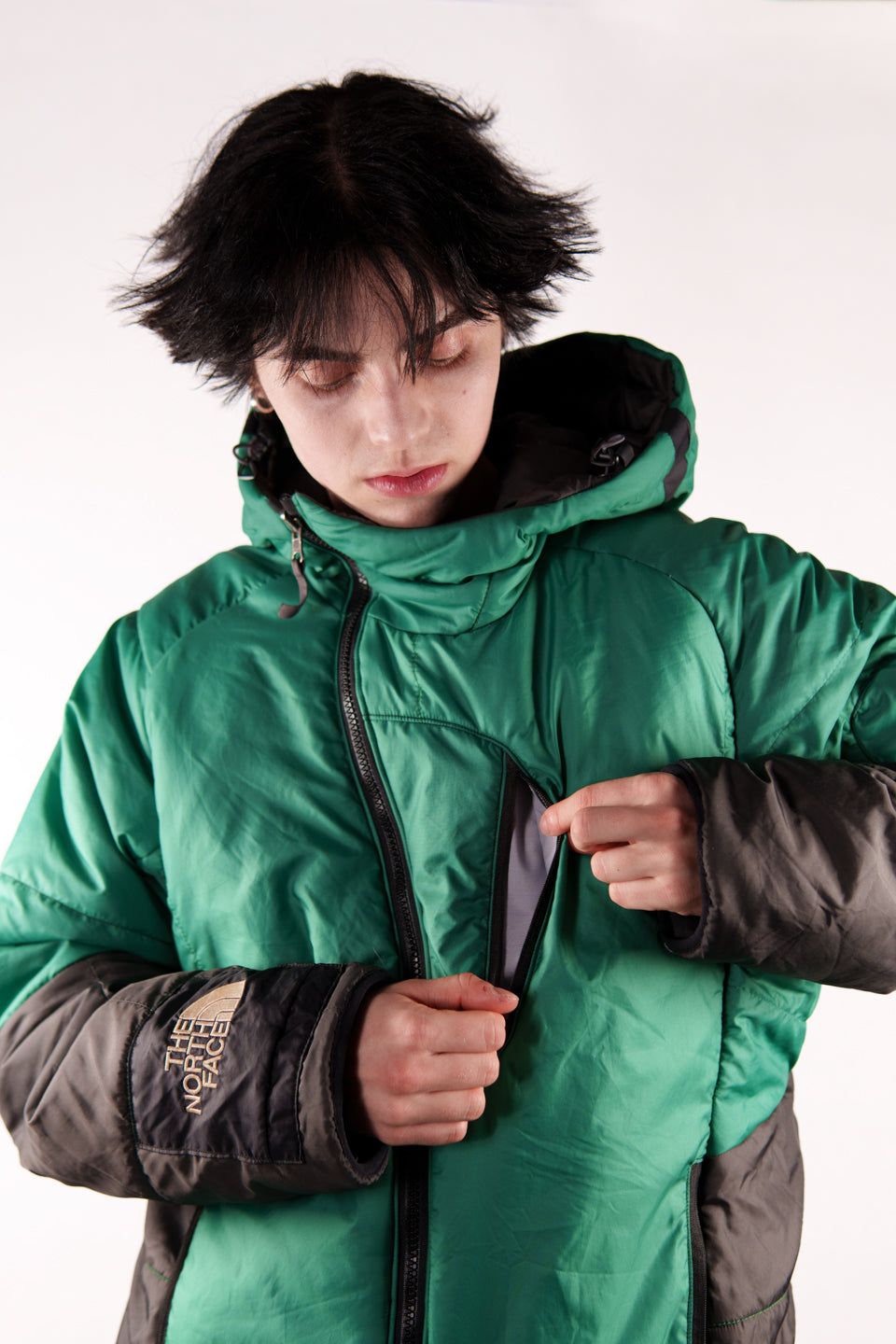 Rework The North Face Reversible Puffer Jacket M