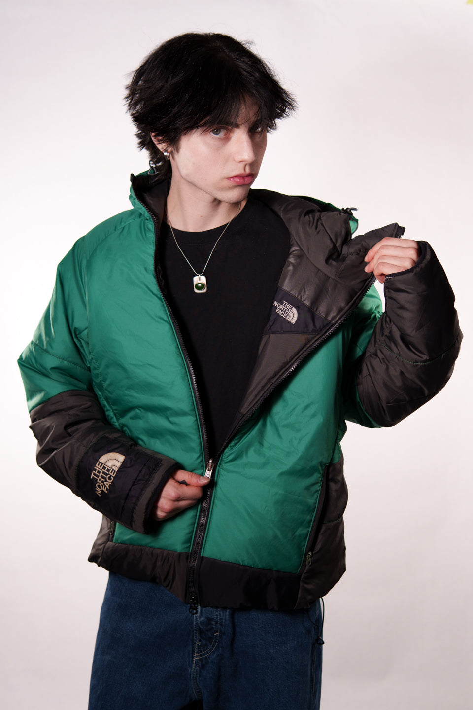 Rework The North Face Reversible Puffer Jacket M