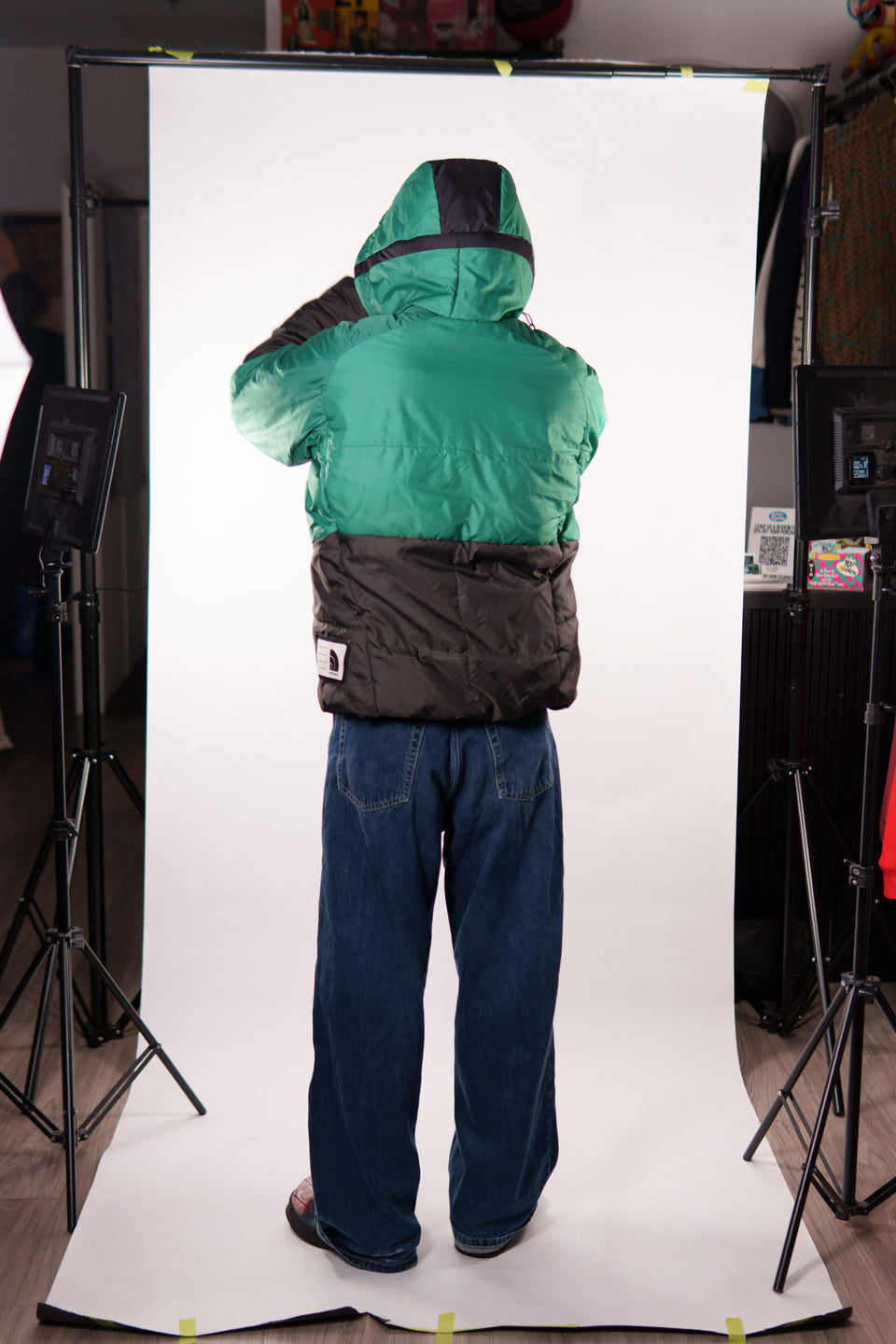 Rework The North Face Reversible Puffer Jacket M