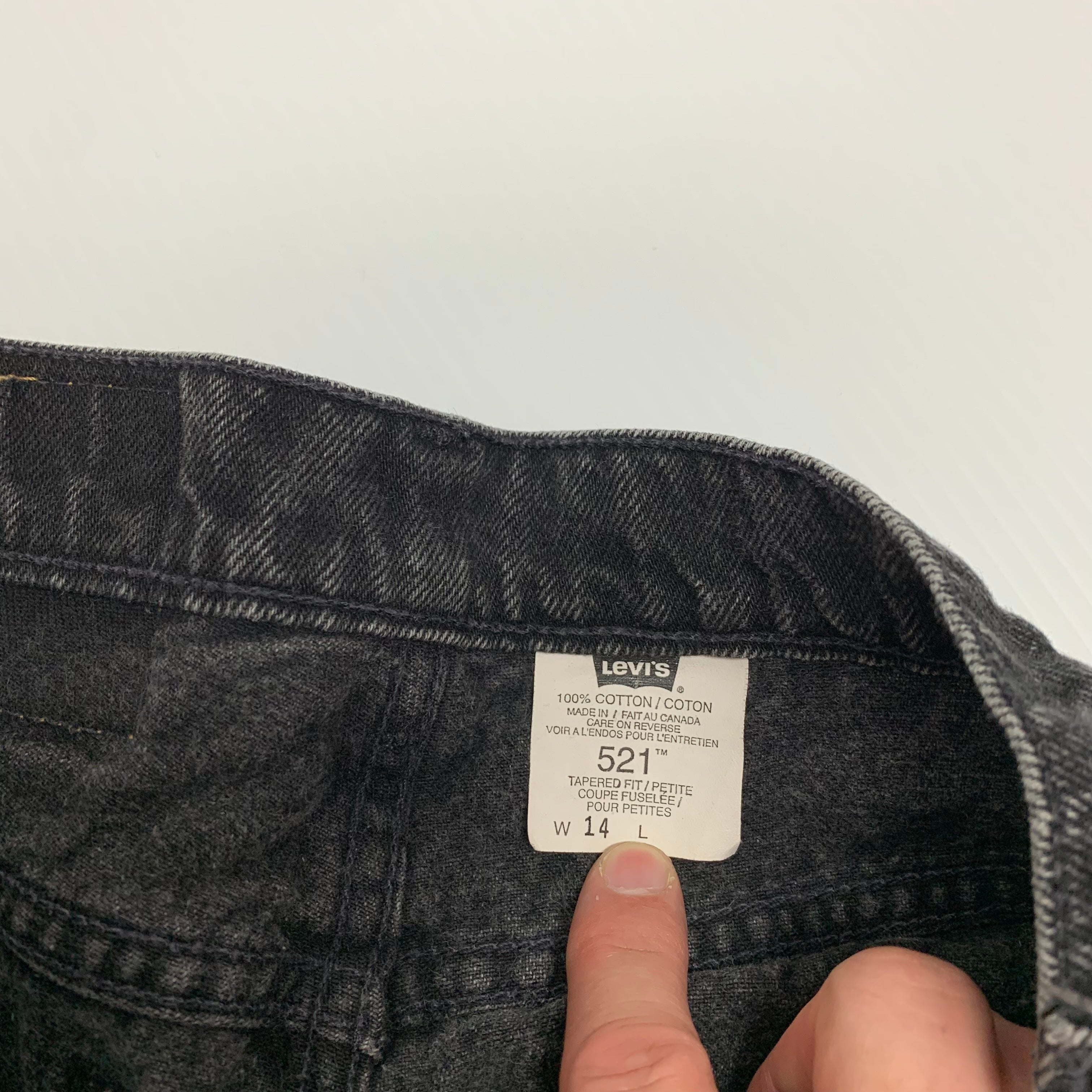 Vintage Black Levi’s 521 30x28