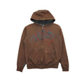 Y2K Top Heavy Skulls Zip Hoodie M