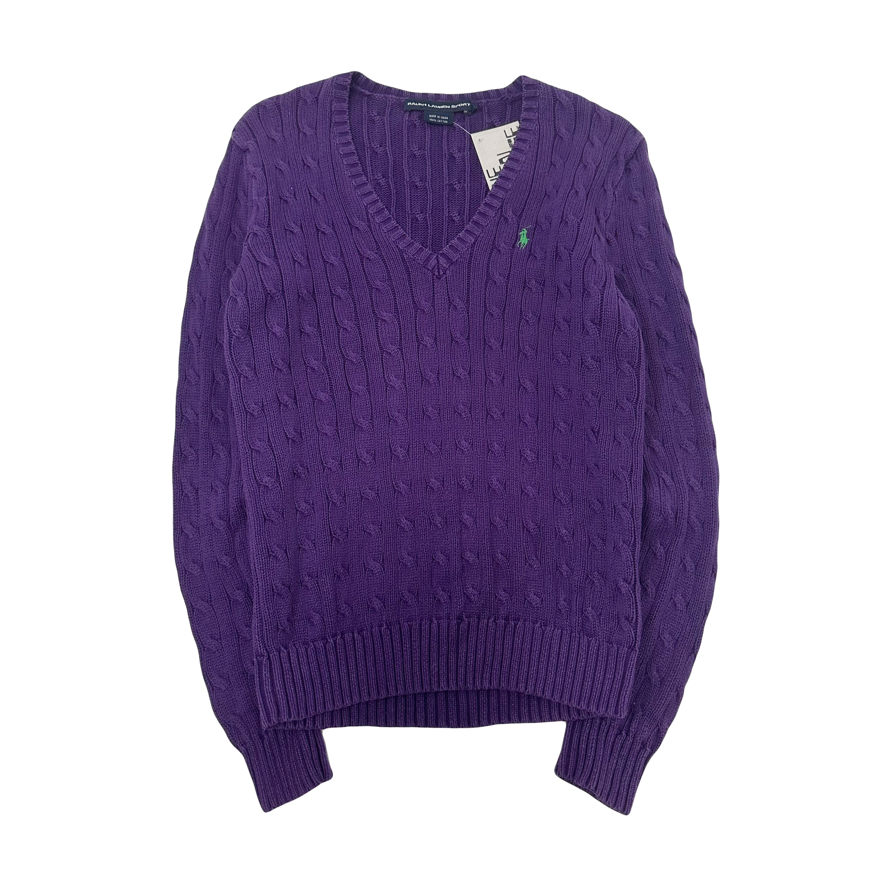 Vintage Polo Ralph Lauren Cable Knit Sweater Women's L
