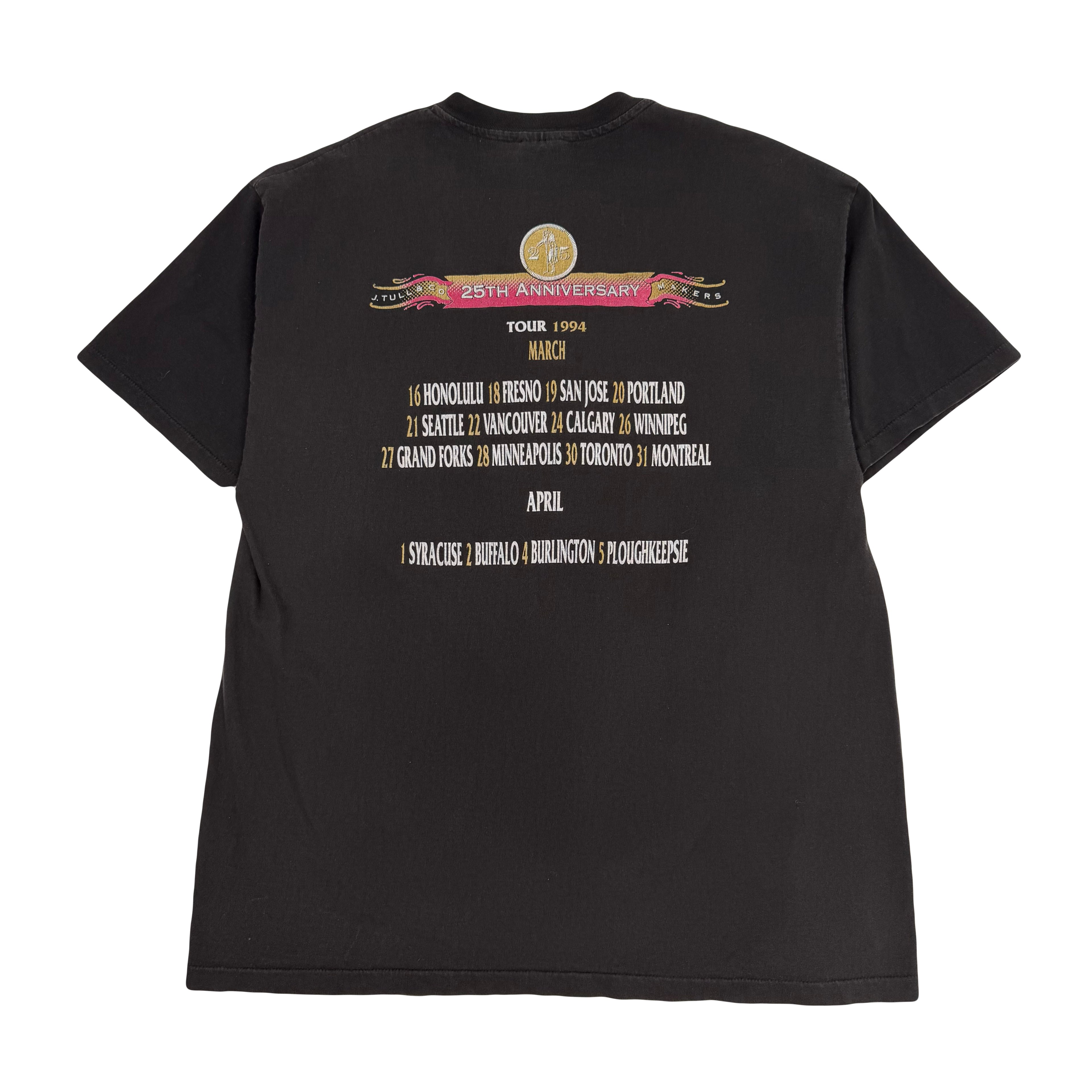 90s Jethro Tull Anniversary Tour Tee XL