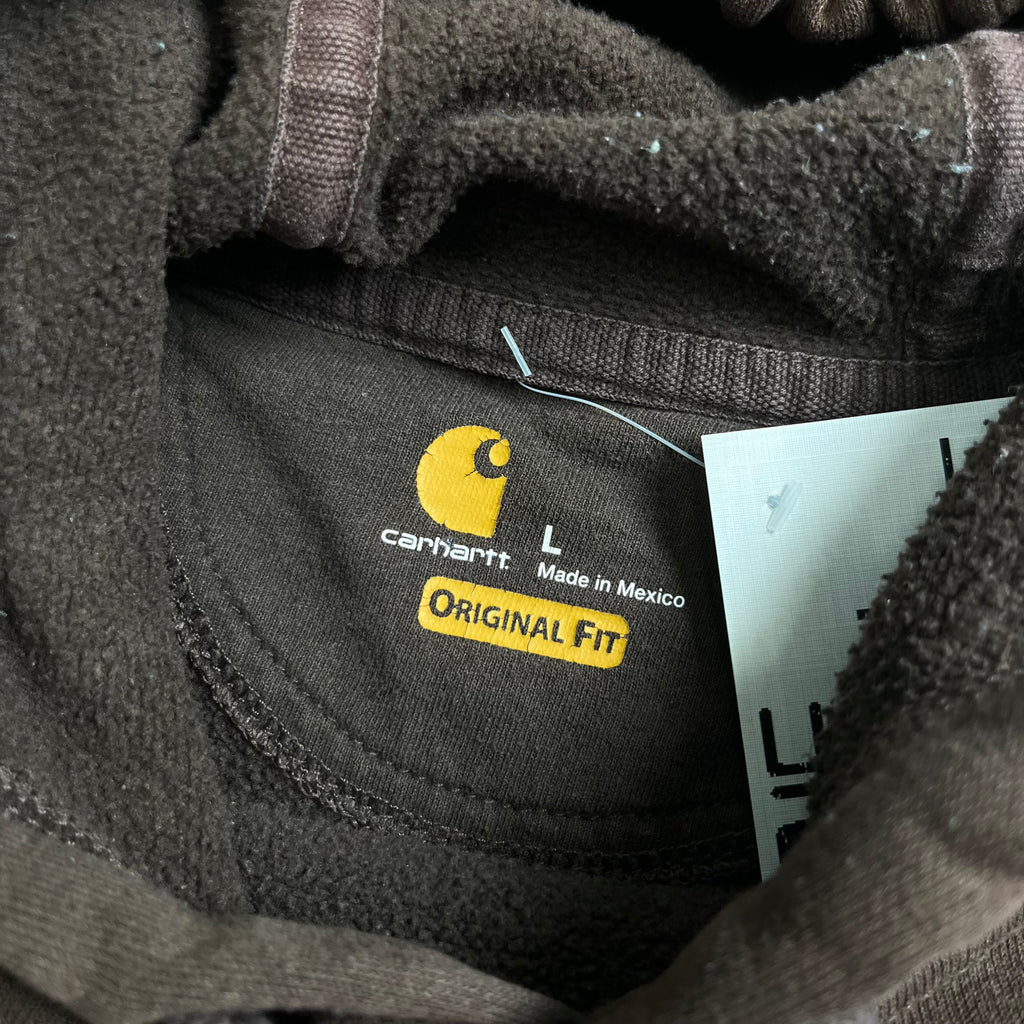 Carhartt Distressed Spellout Hoodie L
