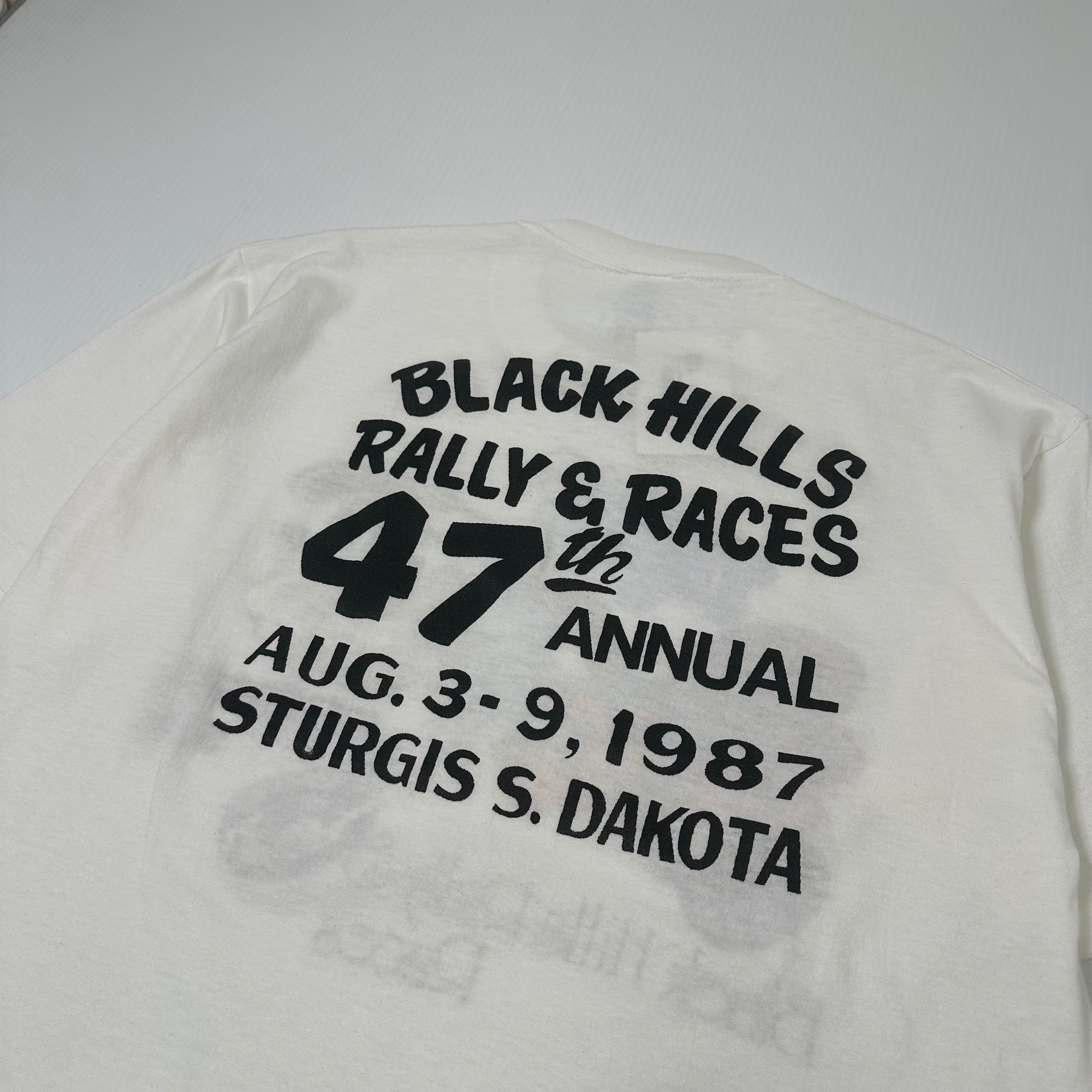 1987 Black Hills Rally Biker Tee XL