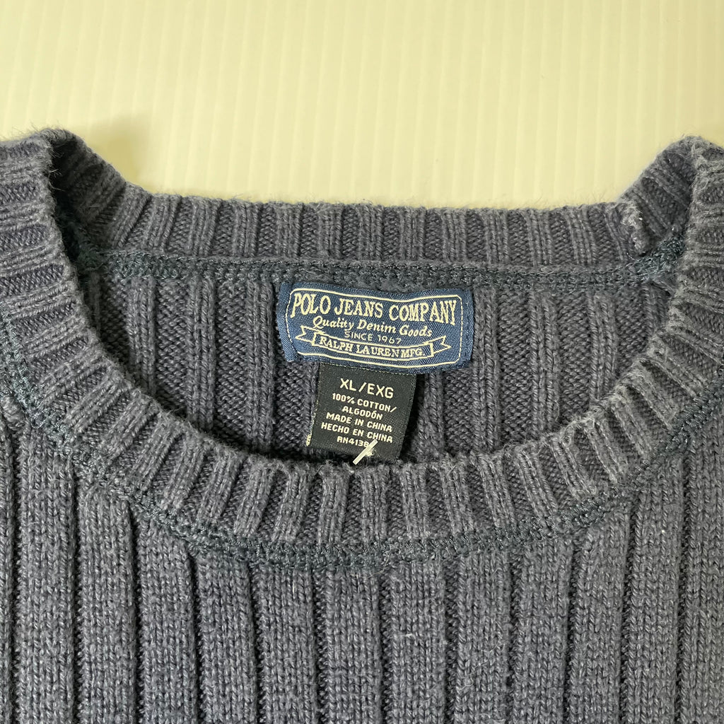 Vintage Polo Jeans Co. Ribbed Sweater XL