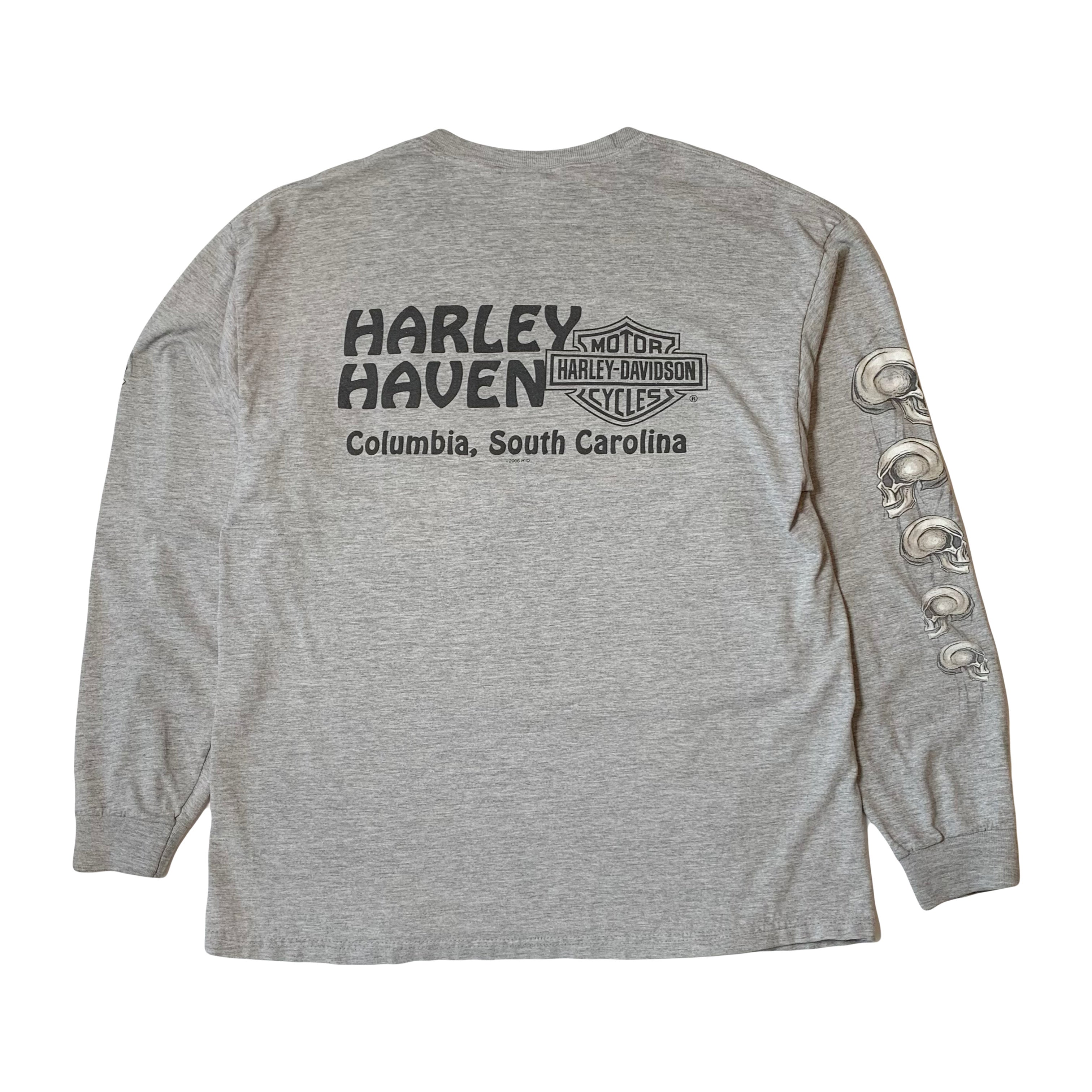 Vintage Harley Davidson South Carolina Skulls Longsleeve L
