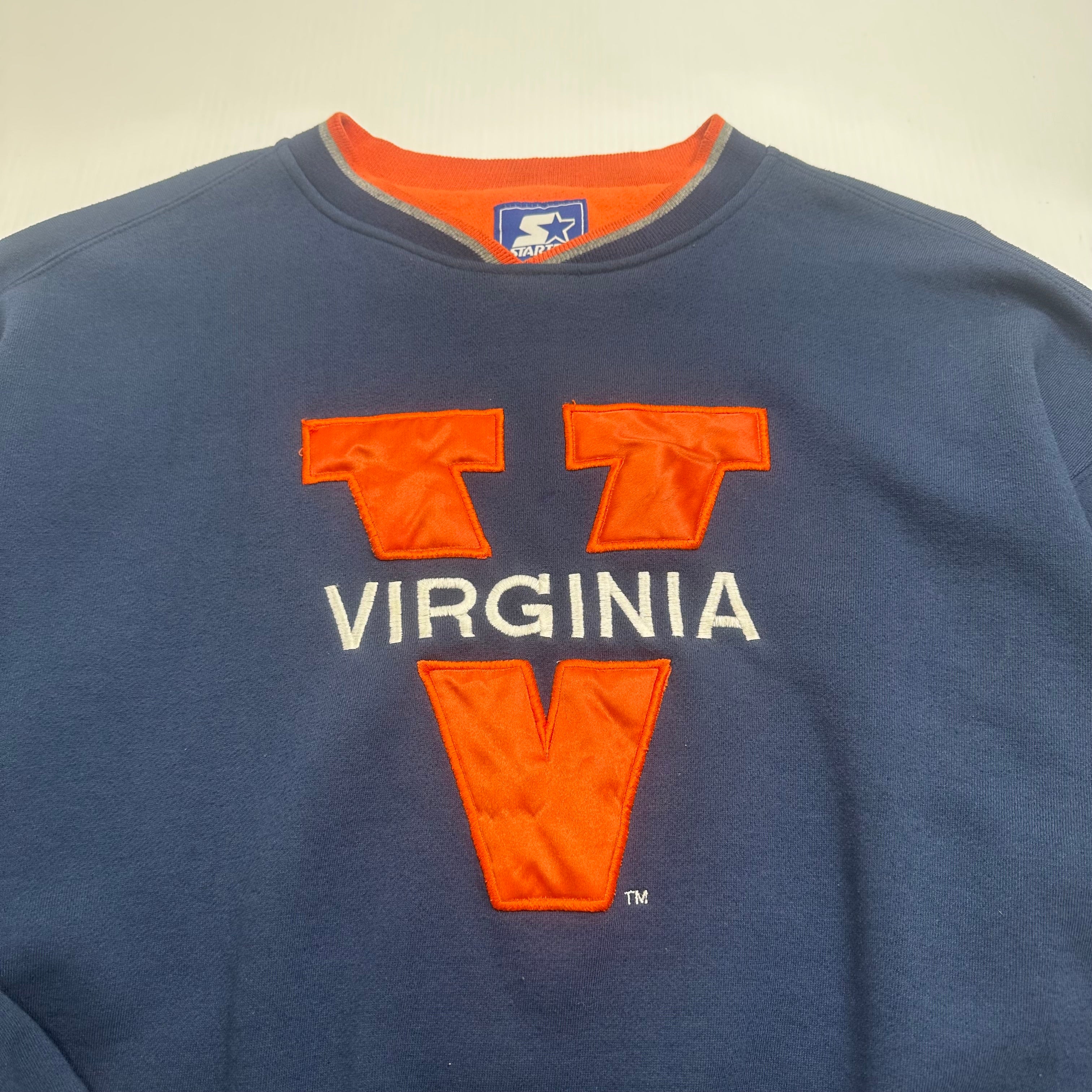 Vintage Starter University of Virginia Crewneck XL