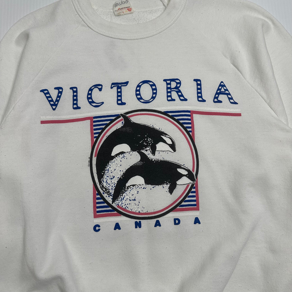 Vintage Victoria Canada Orca Crewneck M
