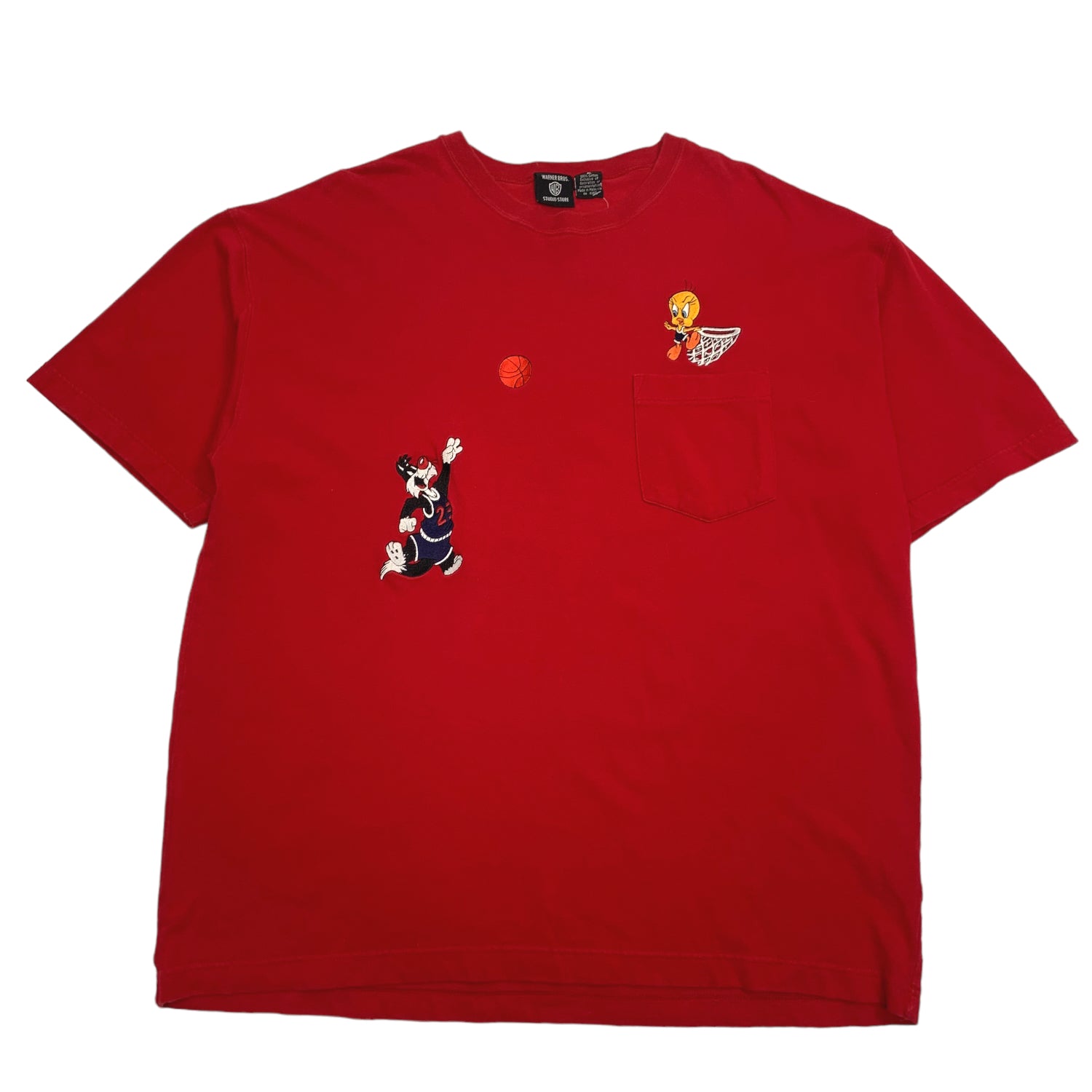90s Looney Tunes Basketball Tee XL