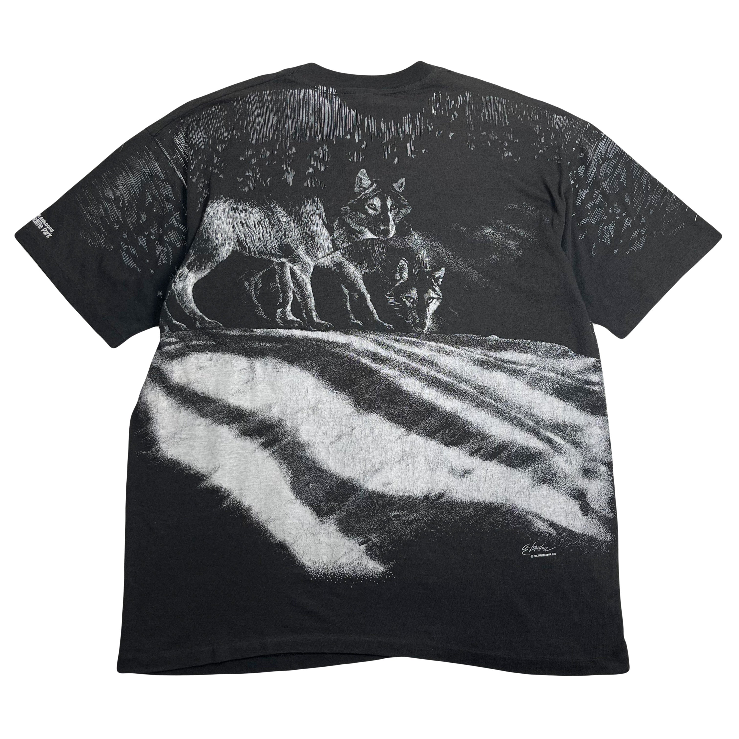 1992 Wolf Nature AOP Tee XL
