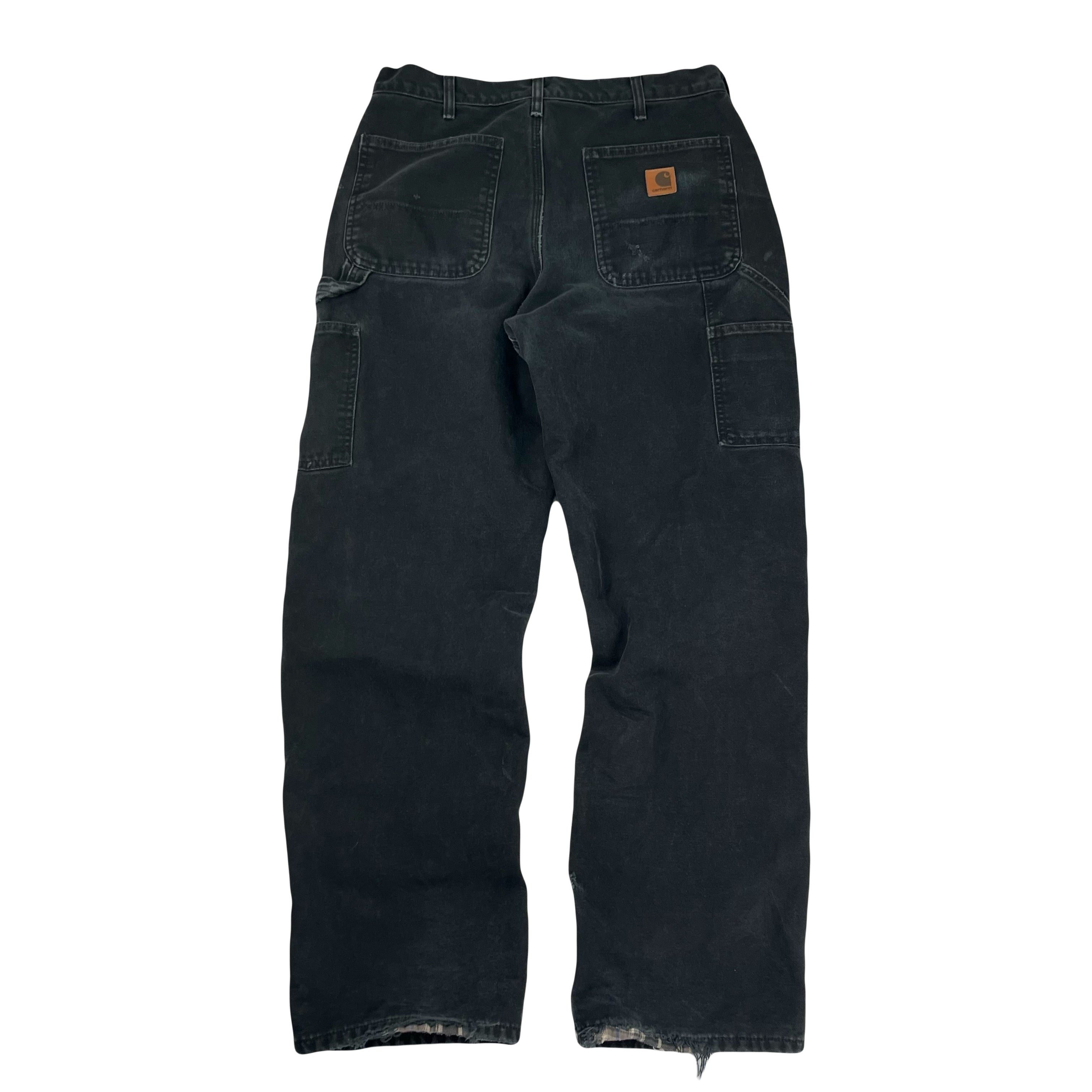Vintage Carhartt Blanket Lined Carpenter Denim 32