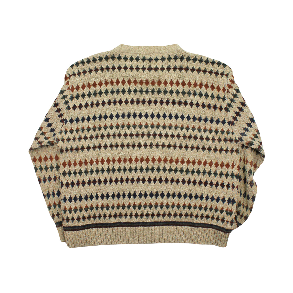 Cavori Diamond Pattern Knit Sweater L