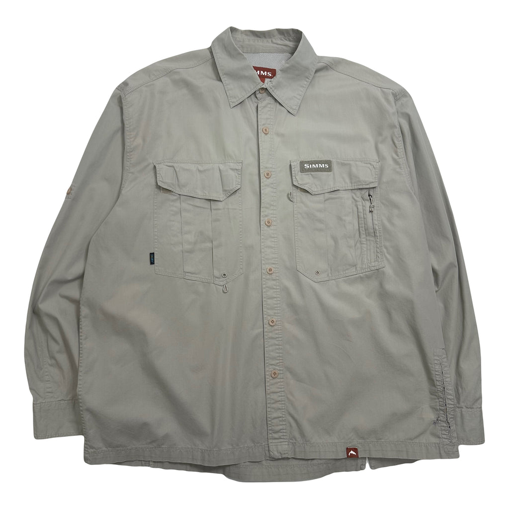 Simms Fishing Gear Tactical Button Up Shirt L