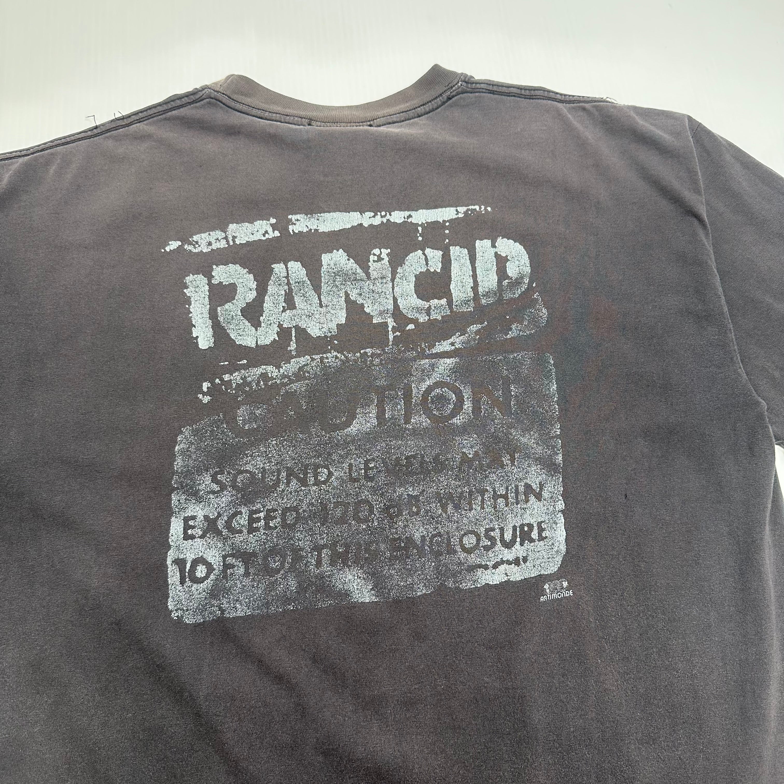 1996 Rancid Give 'Em The Boot Faded Tee XL