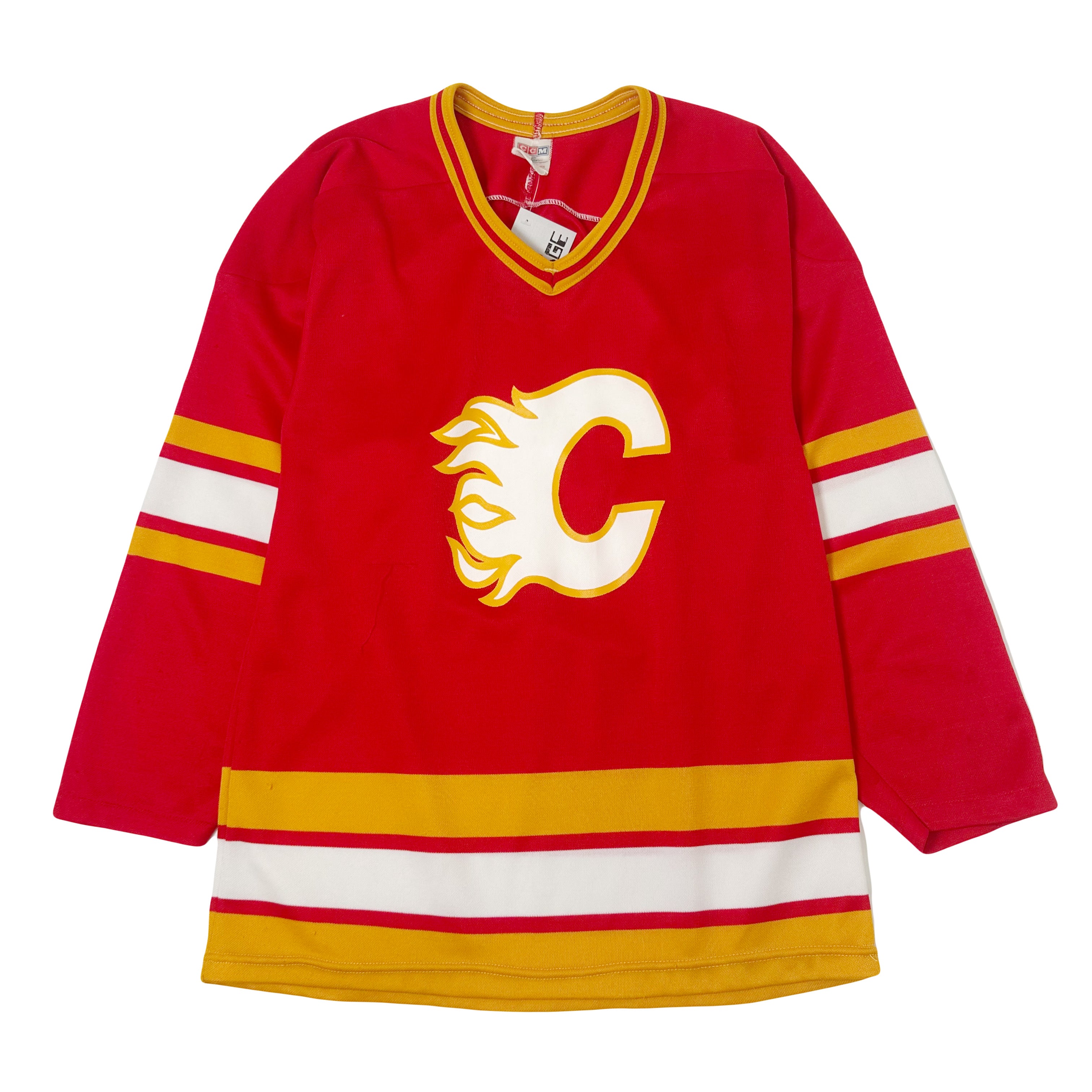 Vintage CCM Calgary Flames NHL Hockey Jersey S