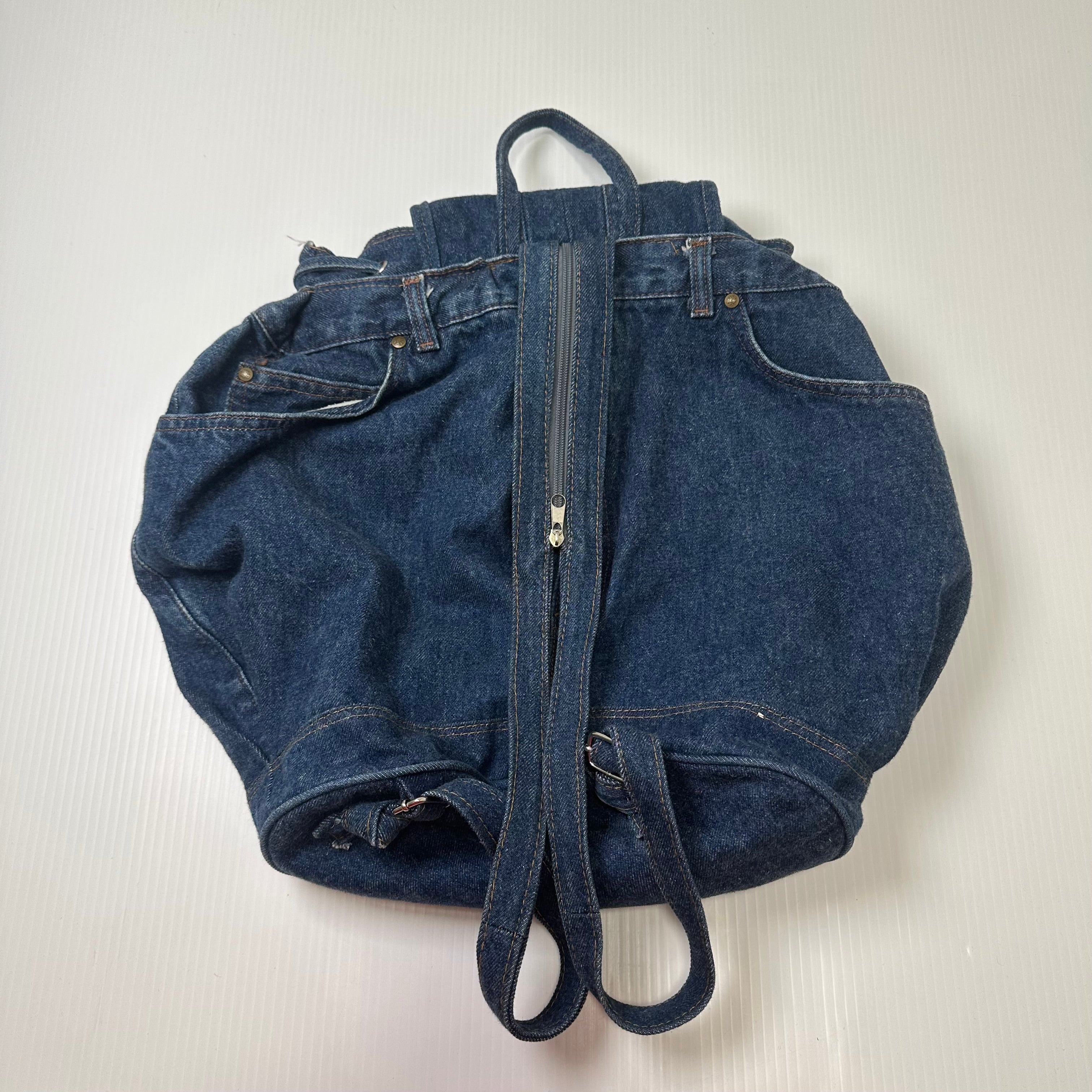 Vintage Denim Backpack