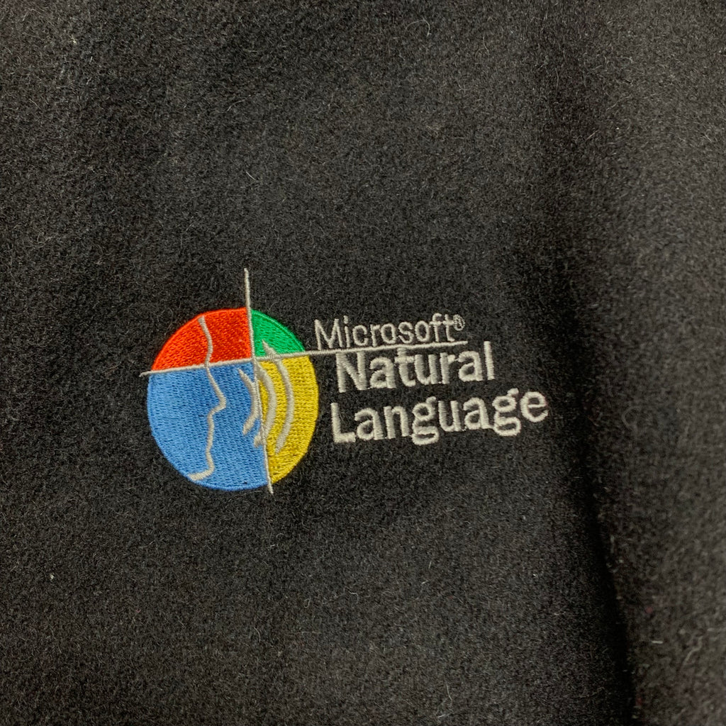 Vintage Microsoft Natural Language Varsity Jacket S