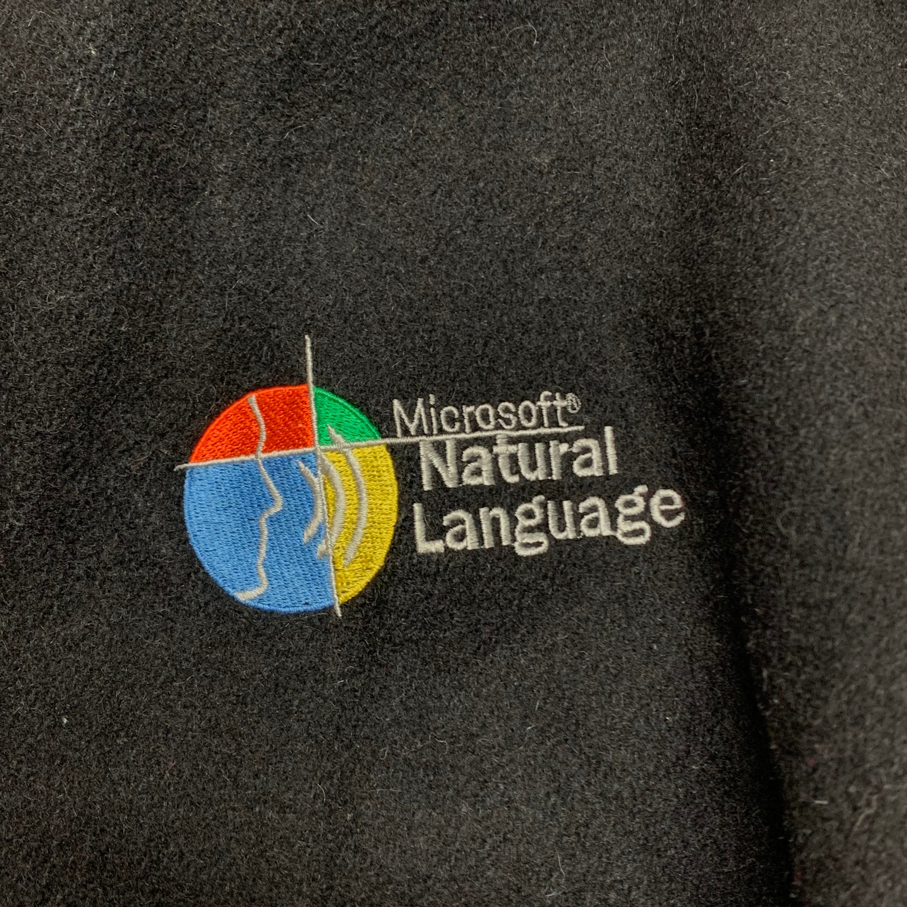 Vintage Microsoft Natural Language Varsity Jacket S