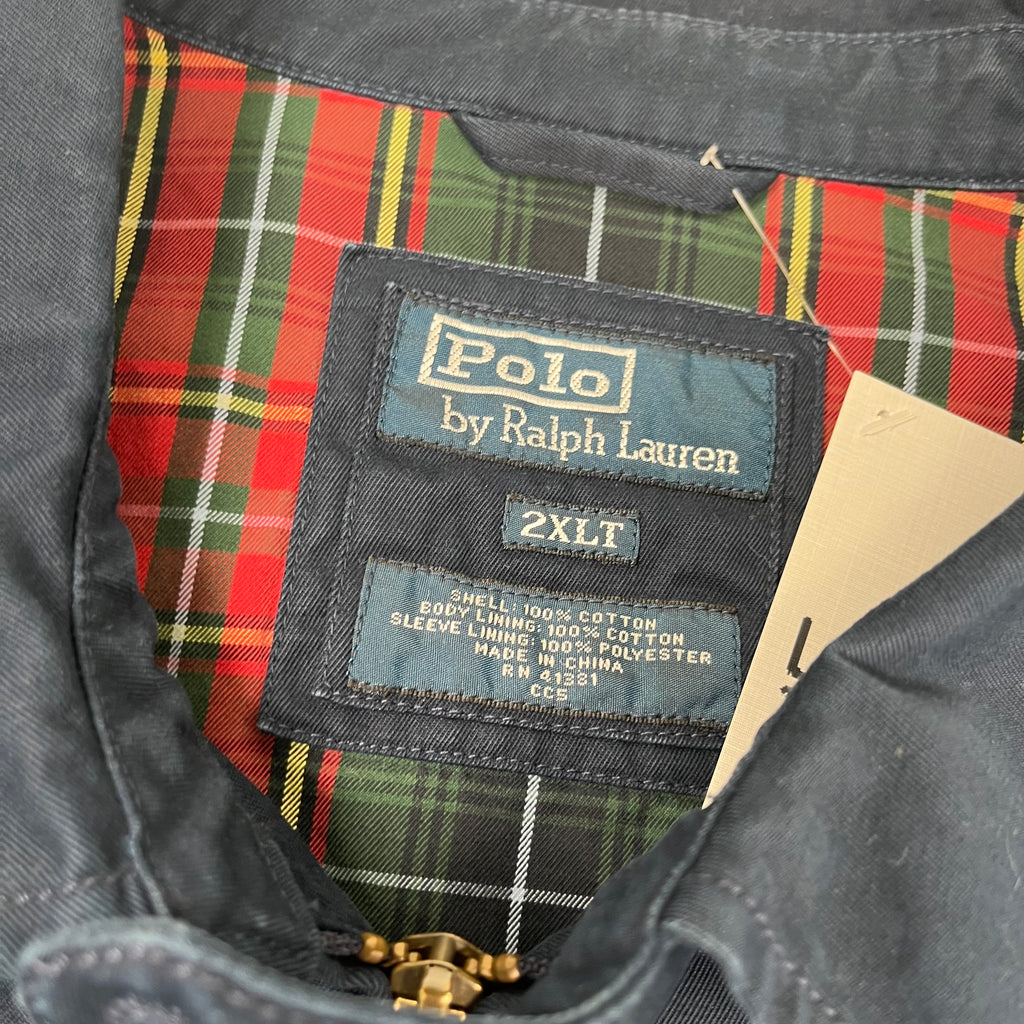 Vintage Polo Ralph Lauren Plaid Lined Harrington Jacket XXL