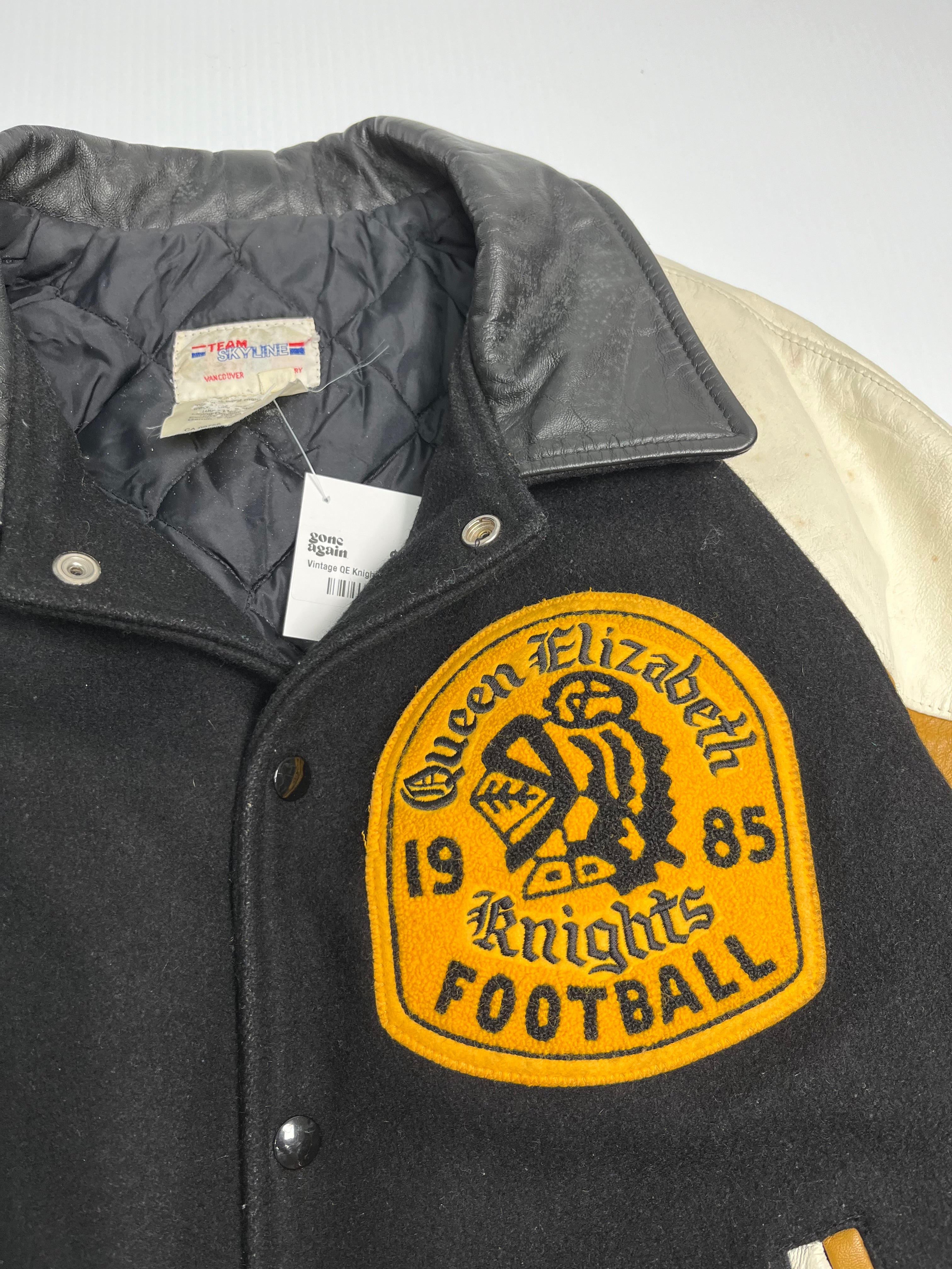 1985 Queen Elizabeth Knights Varsity Jacket M/L