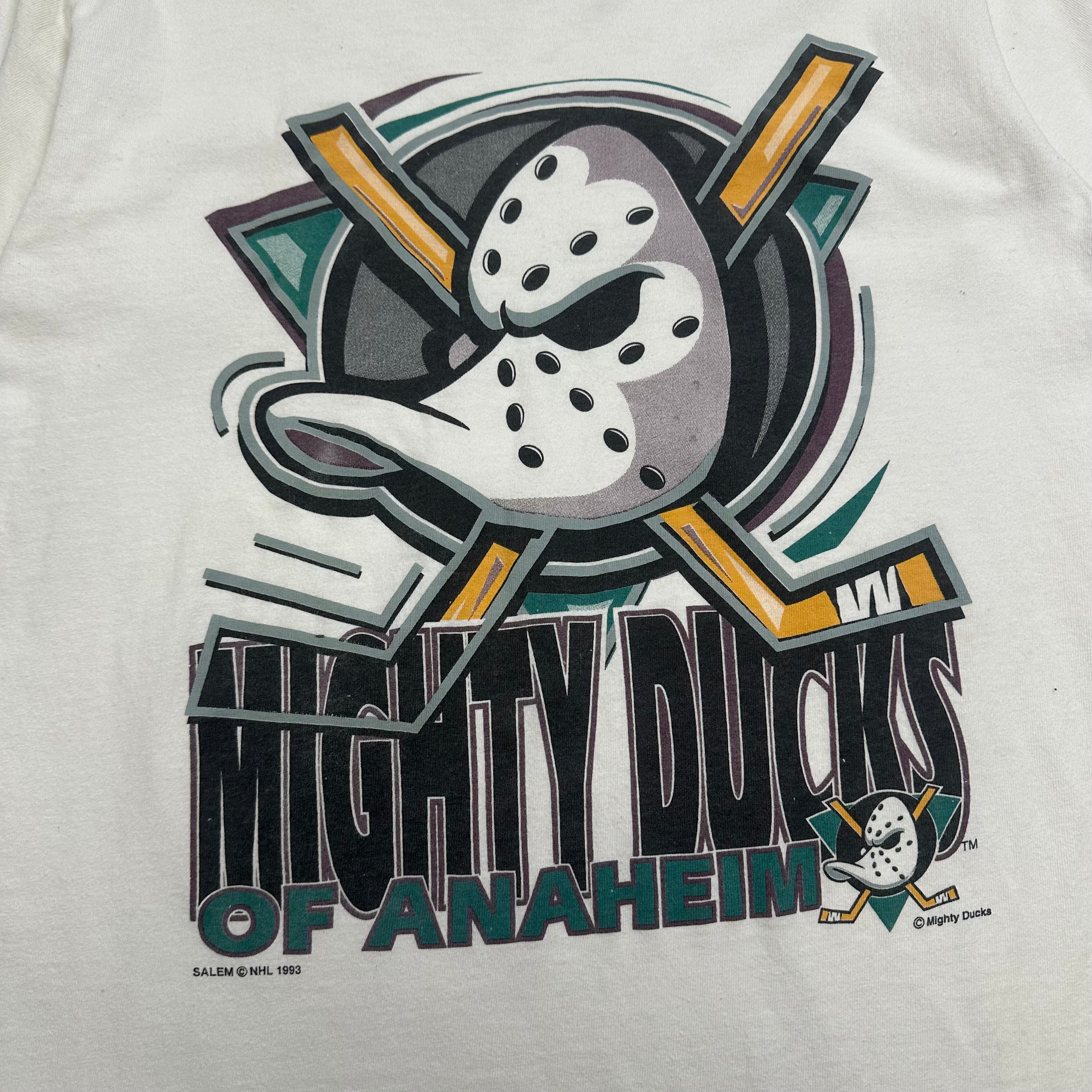 1993 Salem Mighty Ducks of Anaheim NHL Tee S