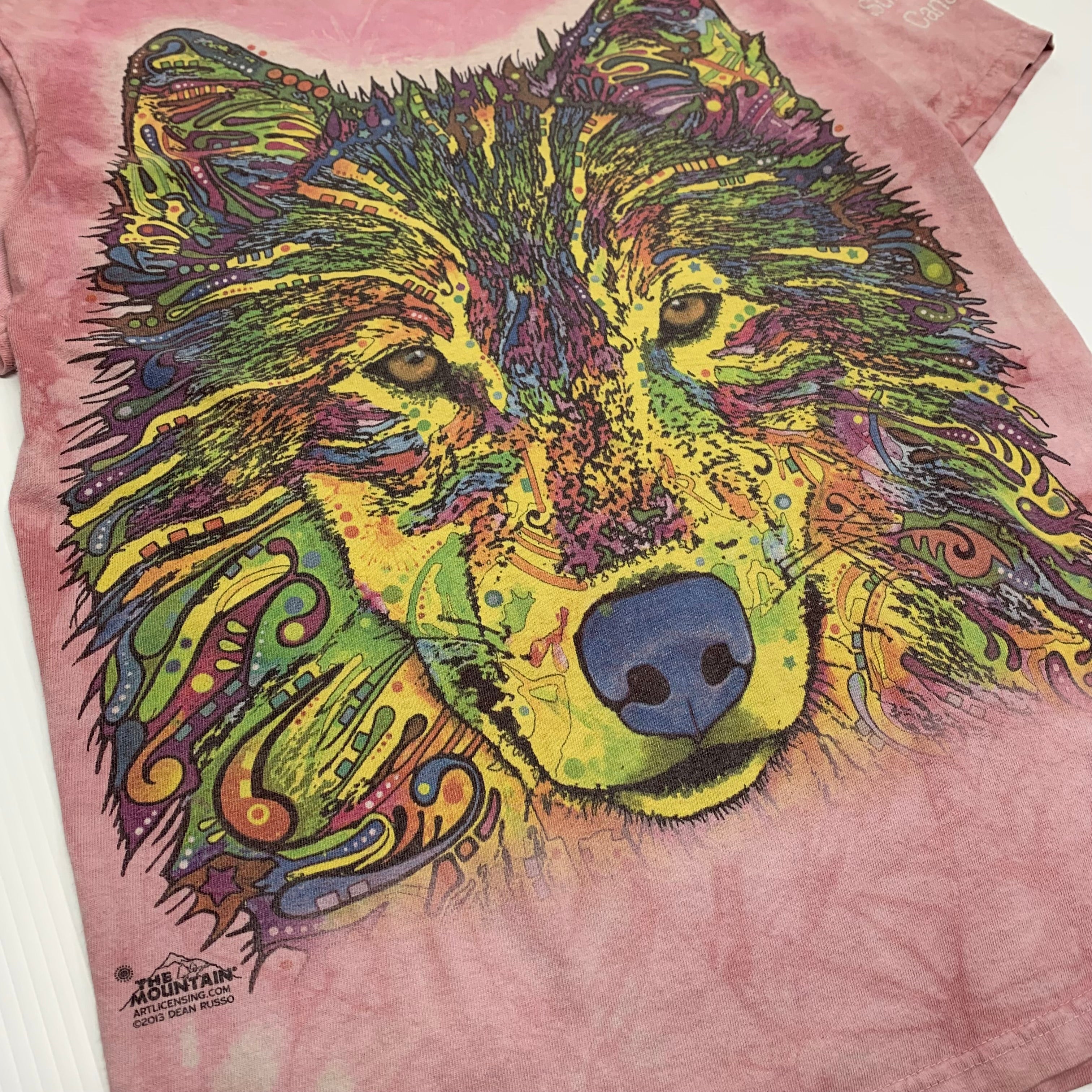 Tie Dye Wolf Tee S