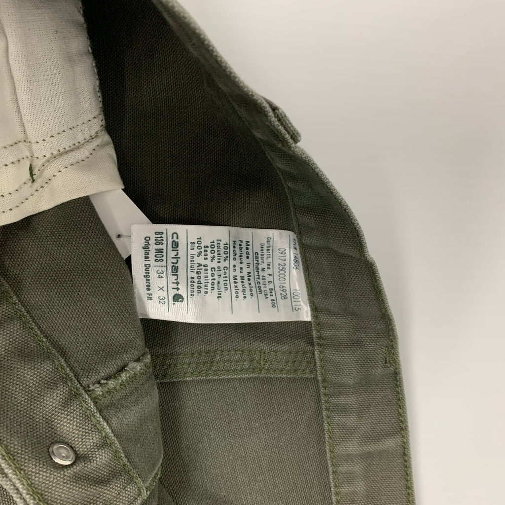 Olive Carhartt Double Knee Denim 34