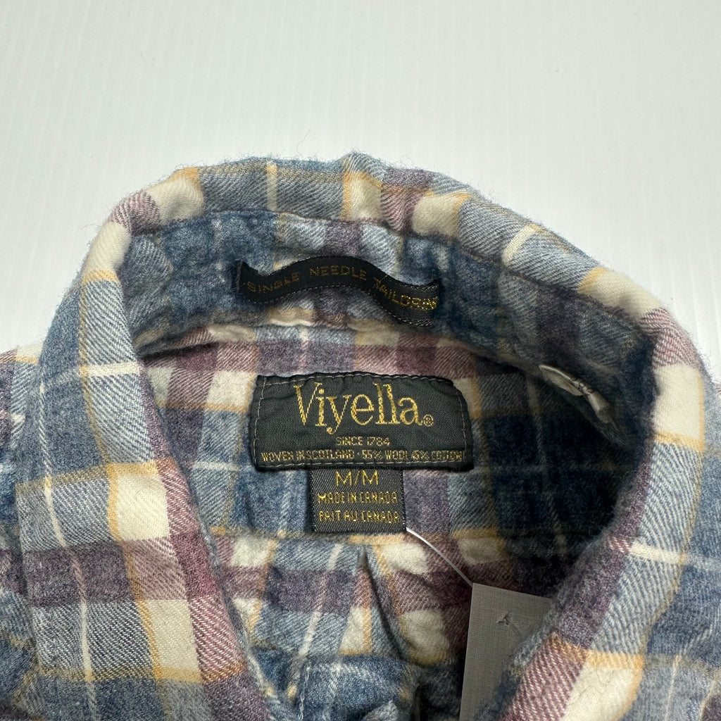 Vintage Viyella Wool Blend Button Up Shirt M