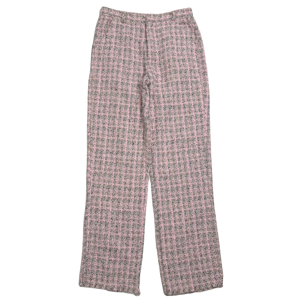 Drew House Woven Pink Boucle Plaid Pants M