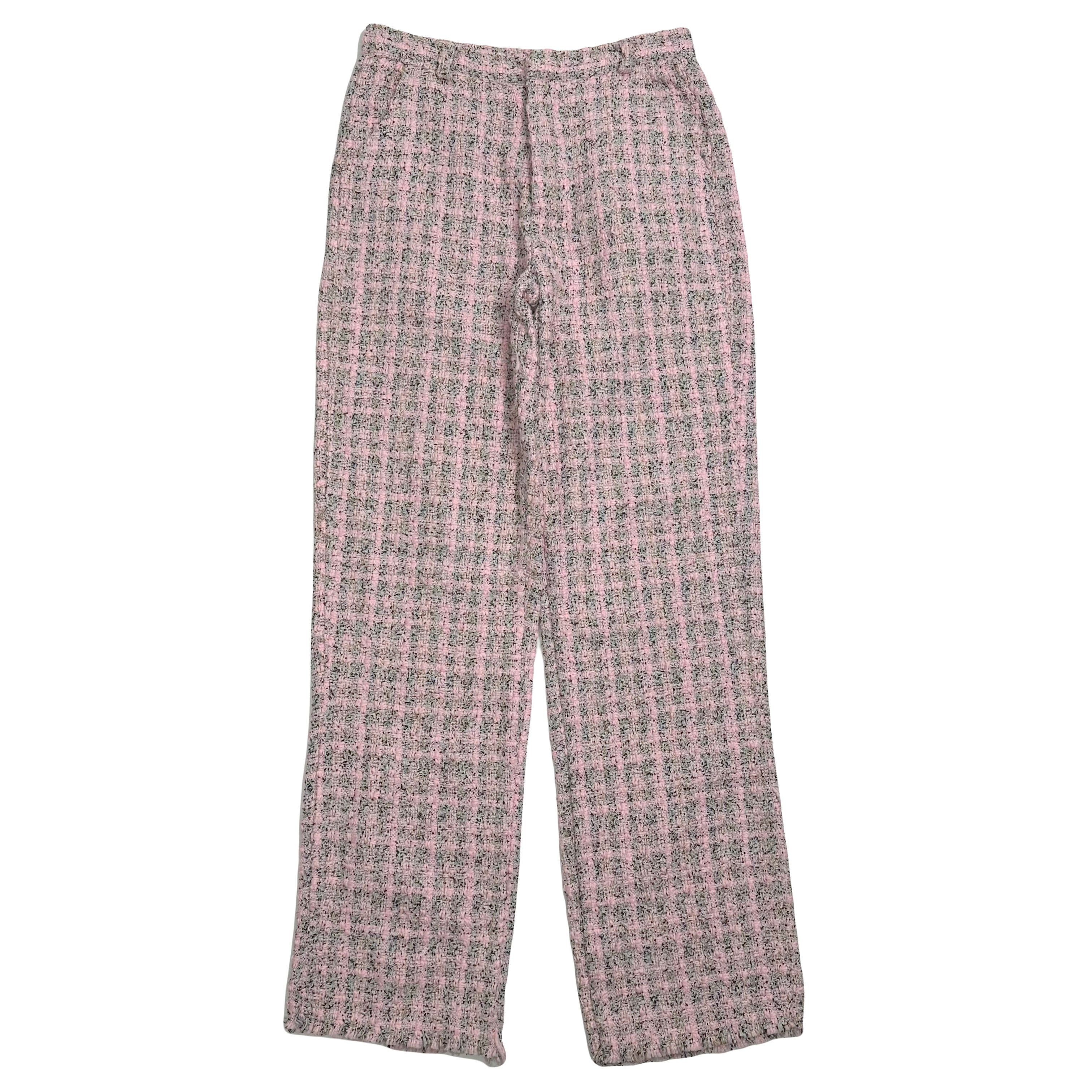 Drew House Woven Pink Boucle Plaid Pants M
