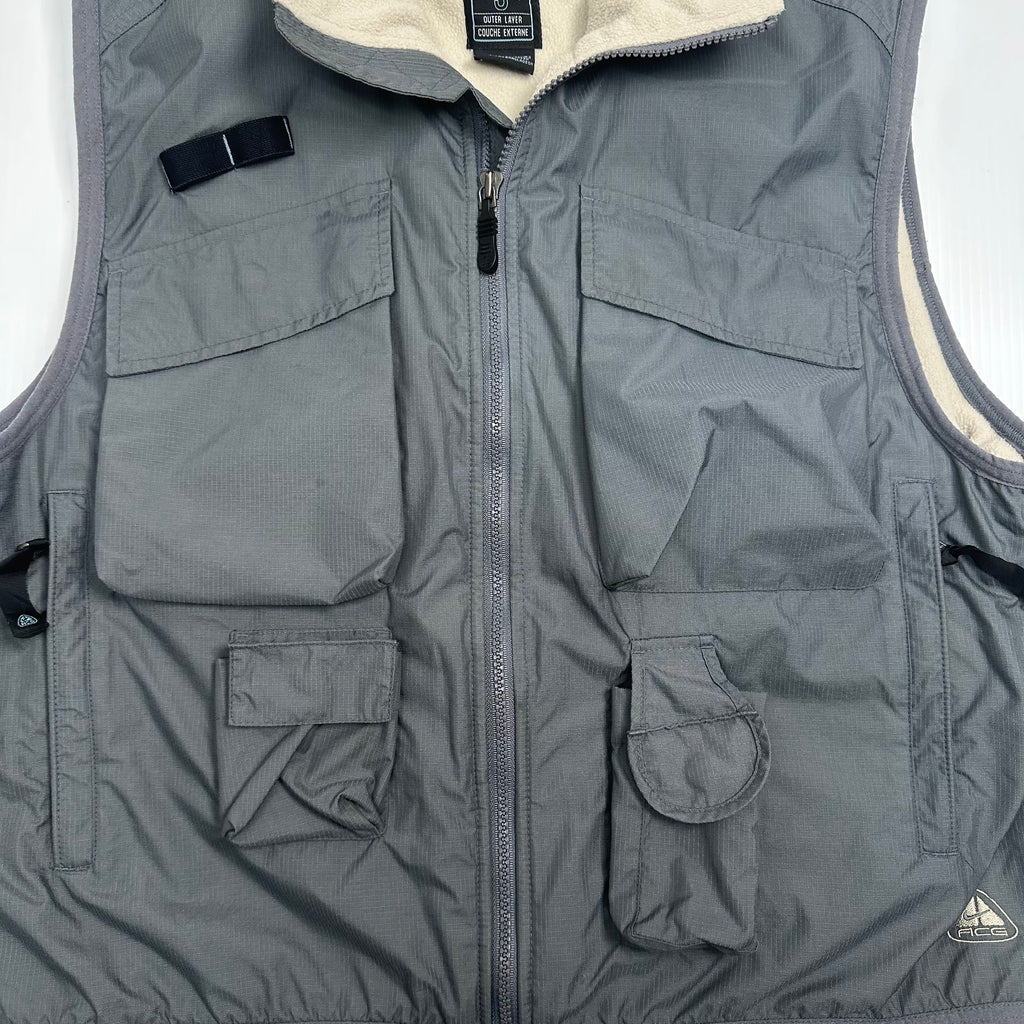 Vintage Nike ACG Fleece Lined Tactical Vest M