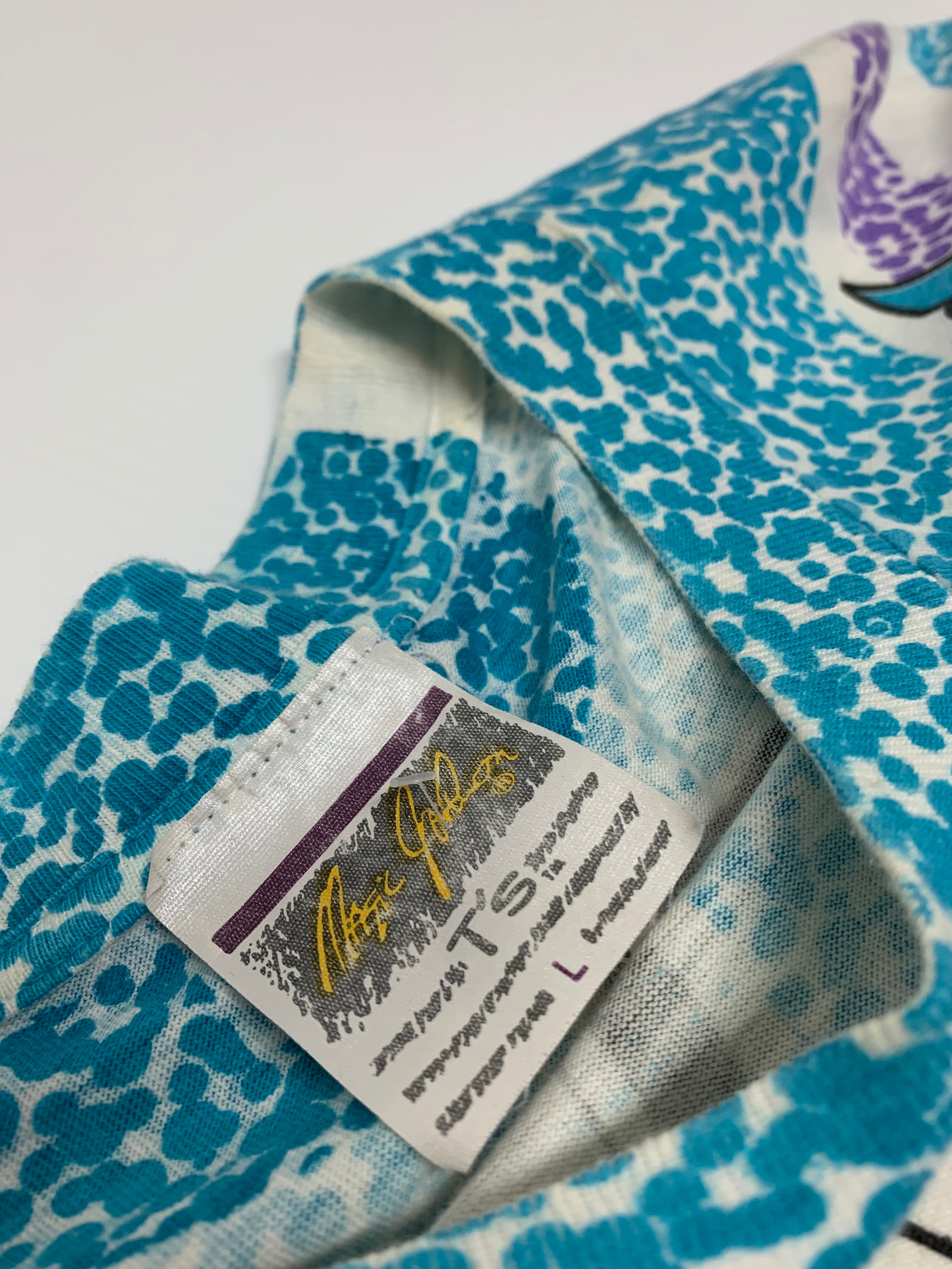 90's Charlotte Hornets AOP Tee L
