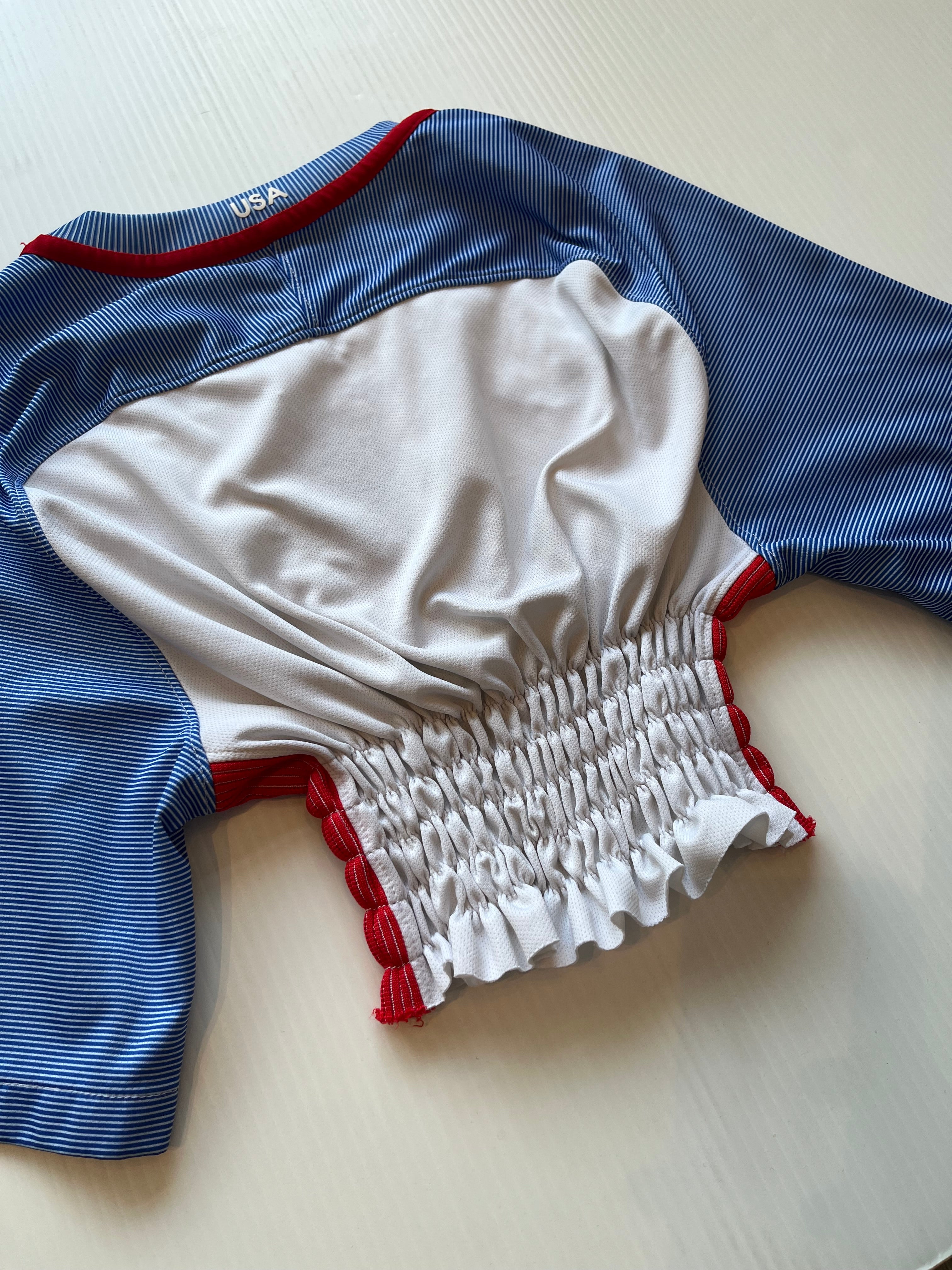 Rework Shirred Nike USA Home Jersey Women's S