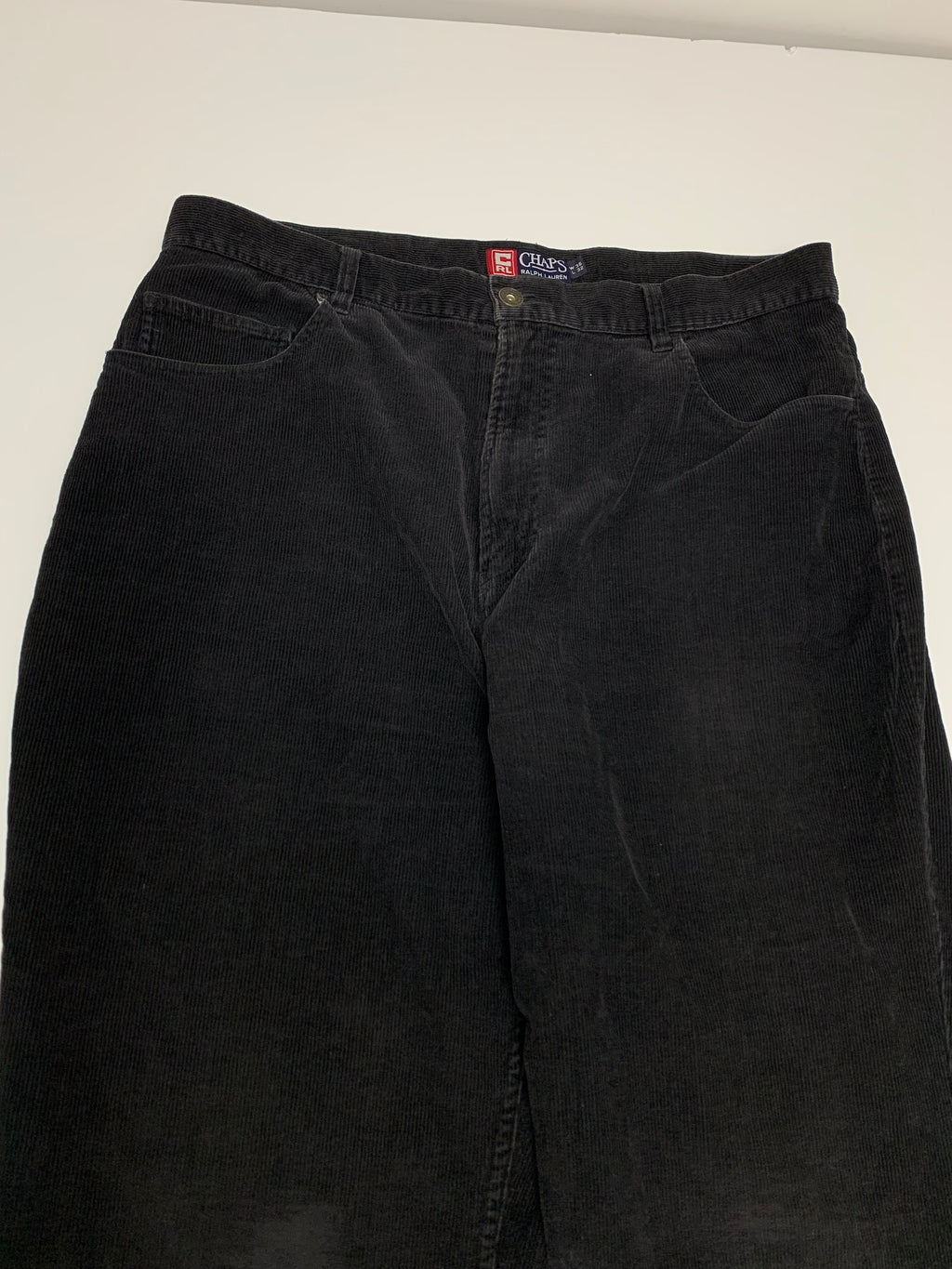 RL x Chaps Black Corduroy Pants 36