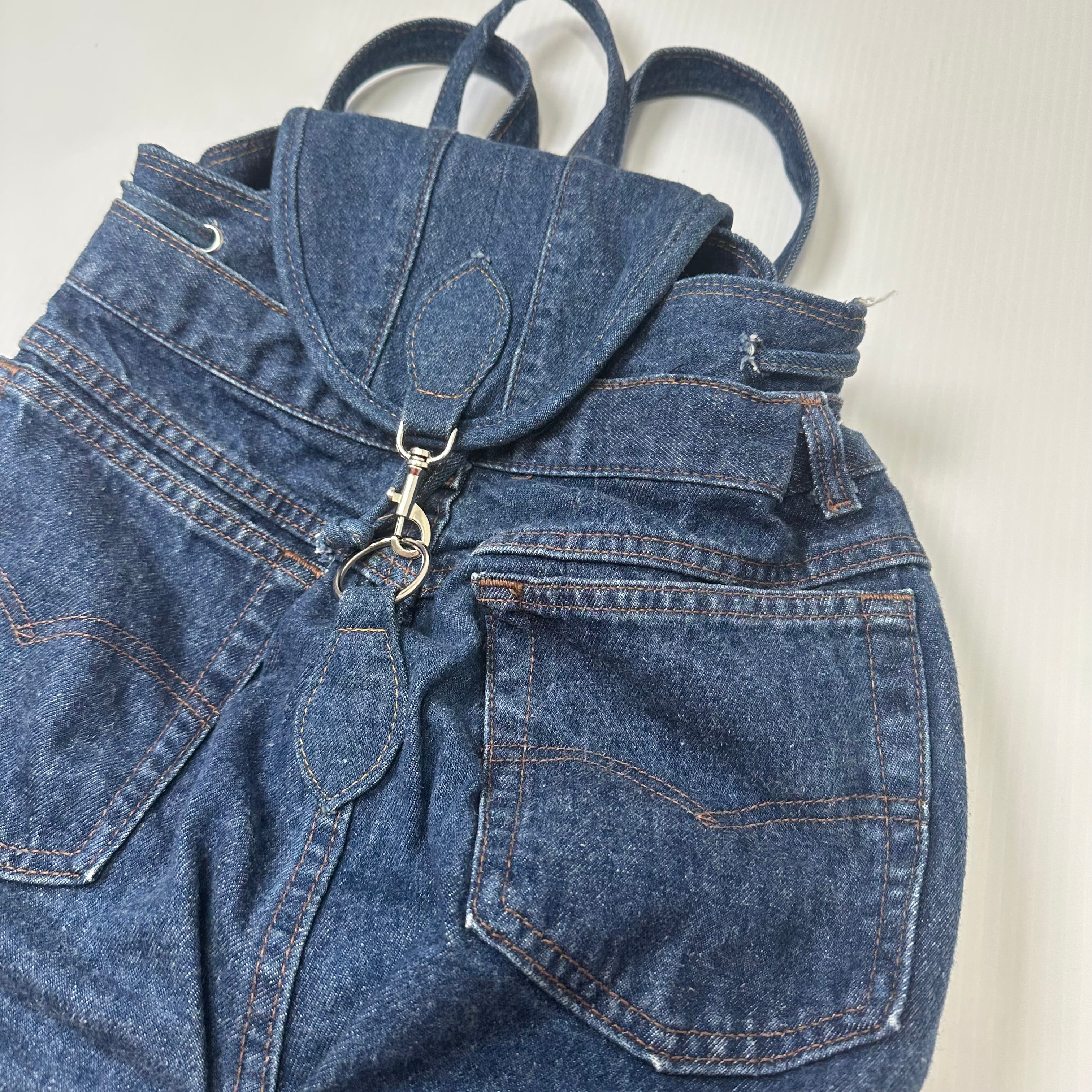 Vintage Denim Backpack