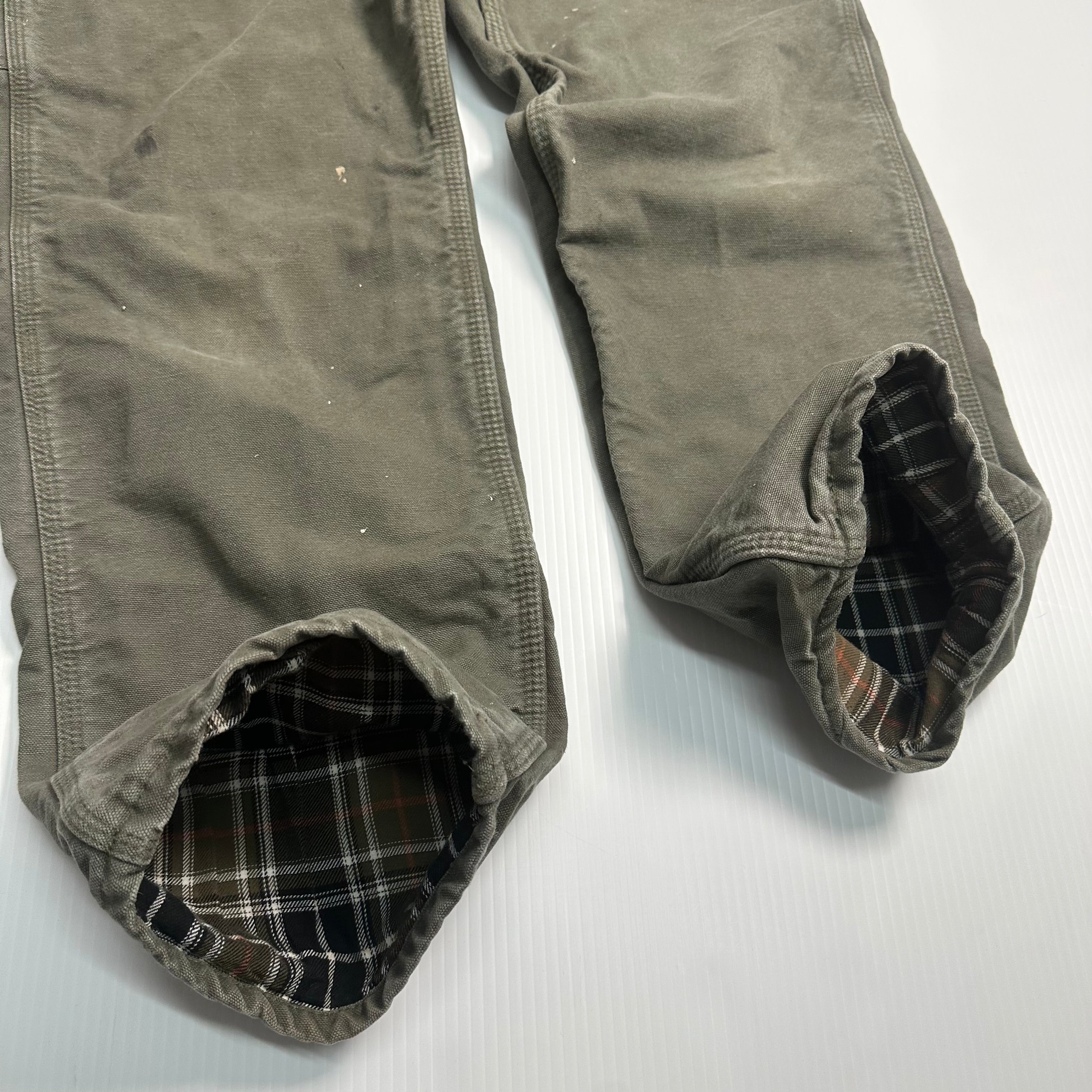 Vintage Carhartt Blanket Lined Carpenter Denim 34