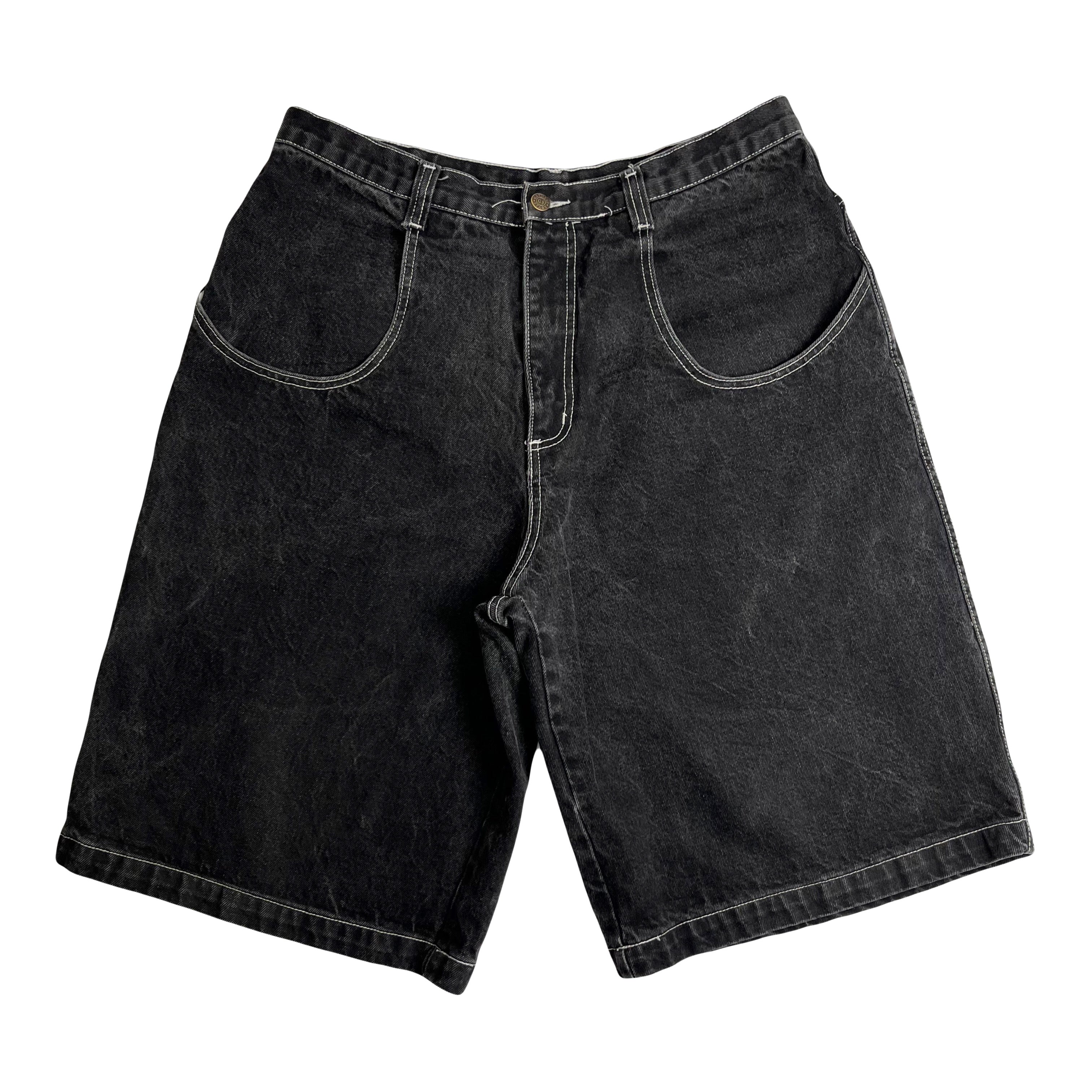 Y2K Garment Stage Baggy Denim Shorts 36