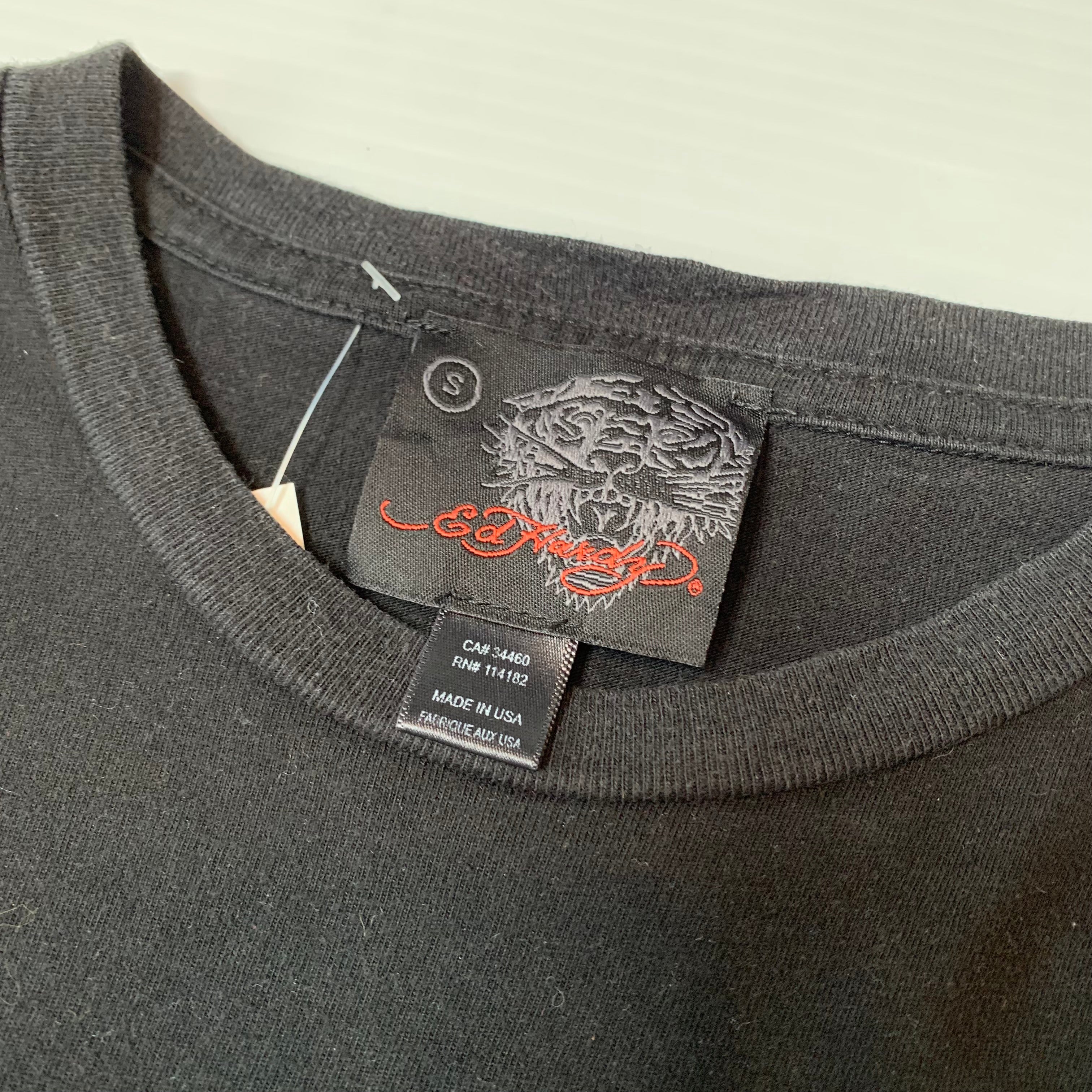Y2K Ed Hardy Tattooed For Life Jewel Tee S