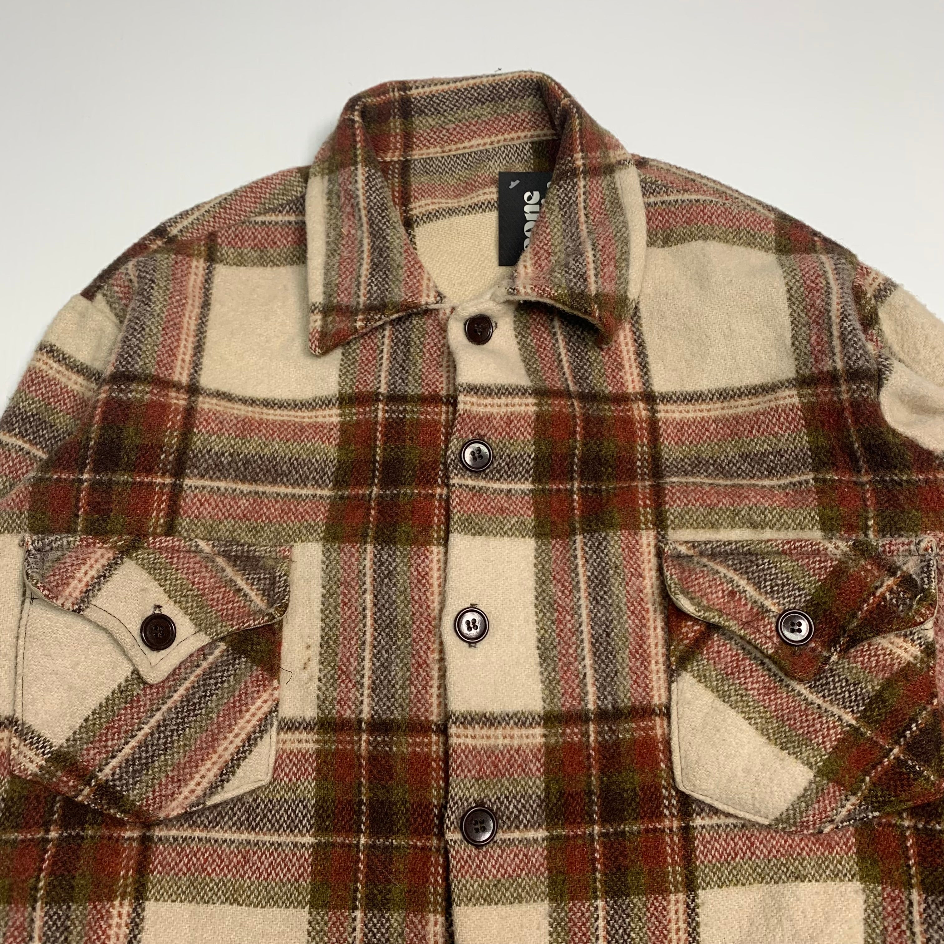 Vintage Brown Wool Shacket XL