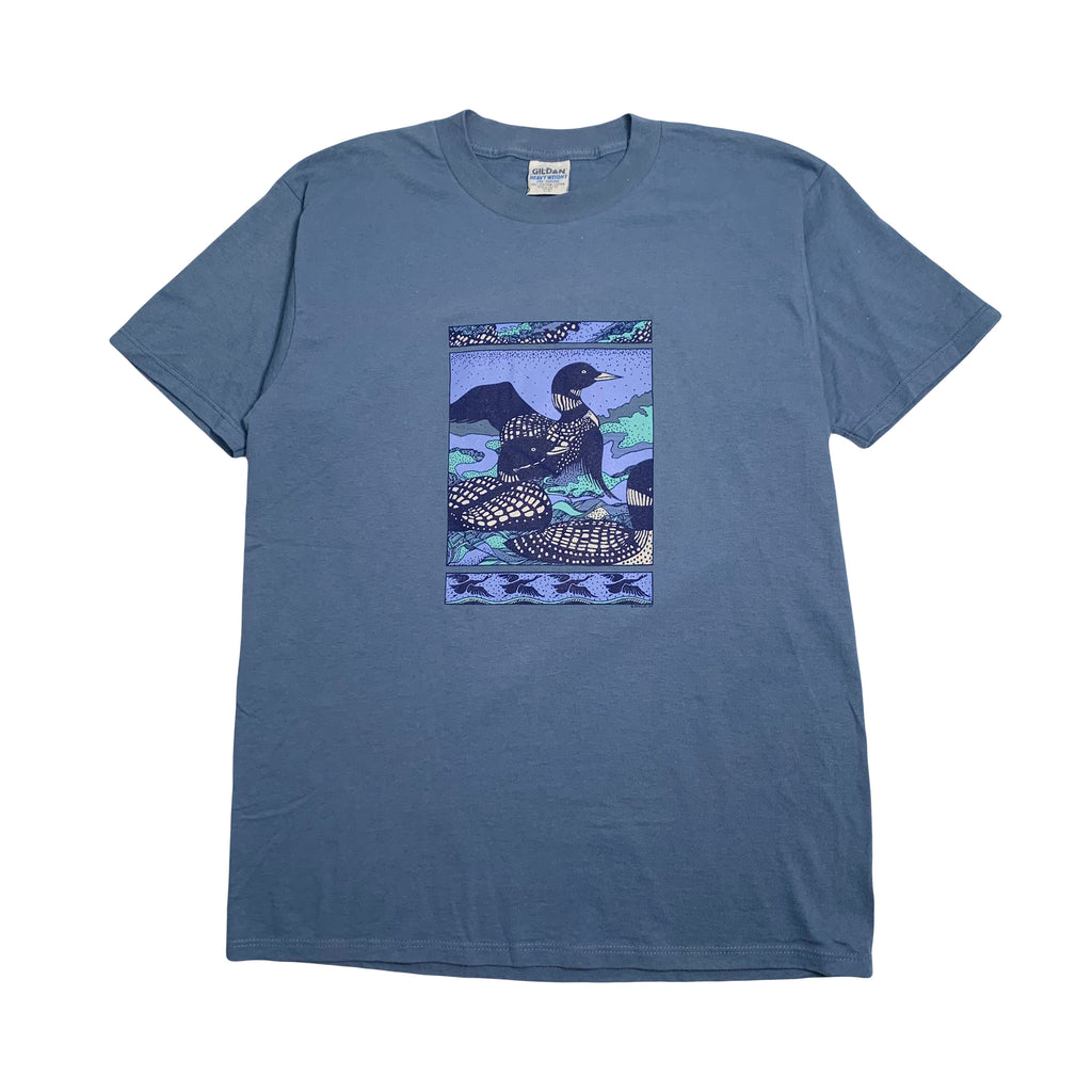 1997 Common Loon Nature Graphic Tee L