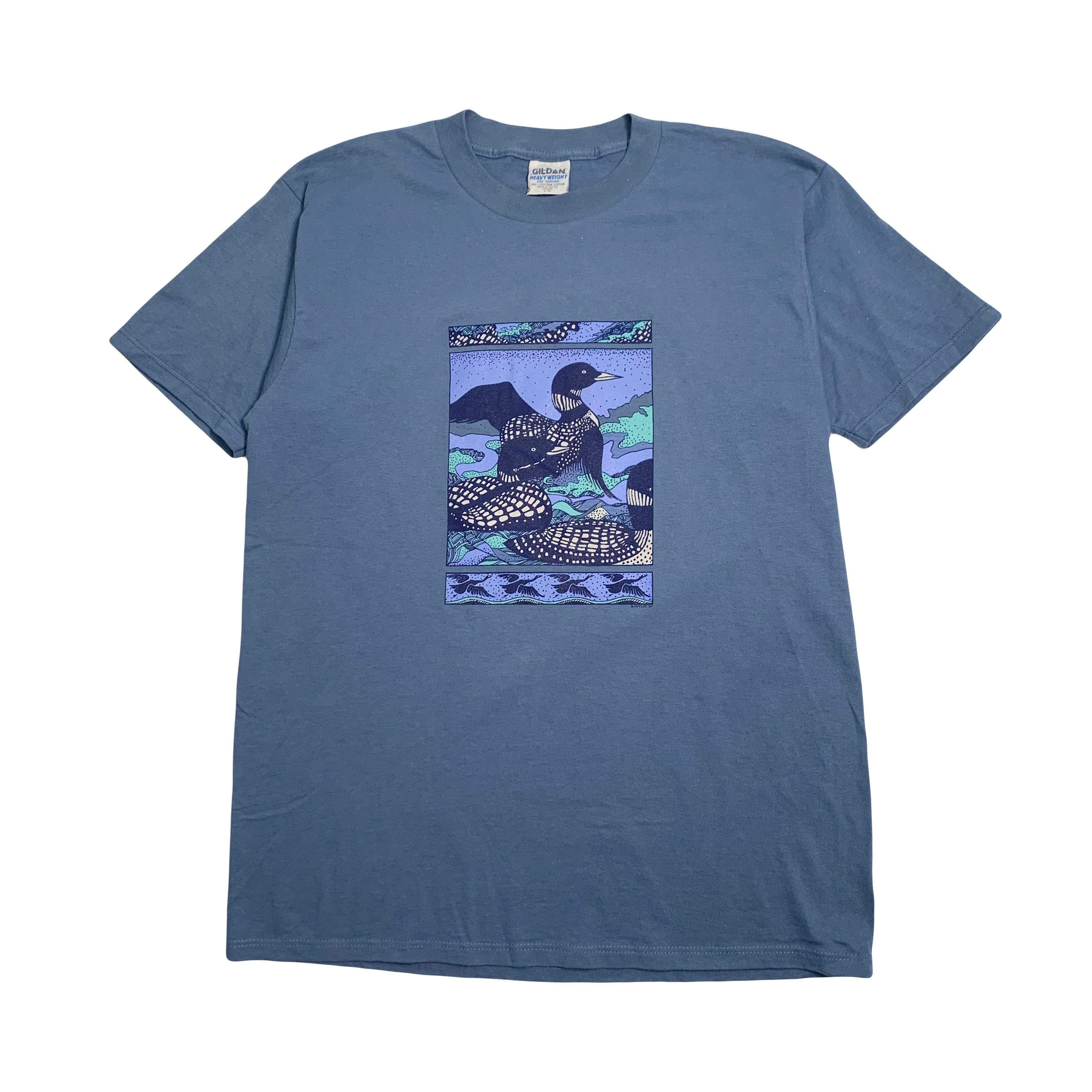 1997 Common Loon Nature Graphic Tee L