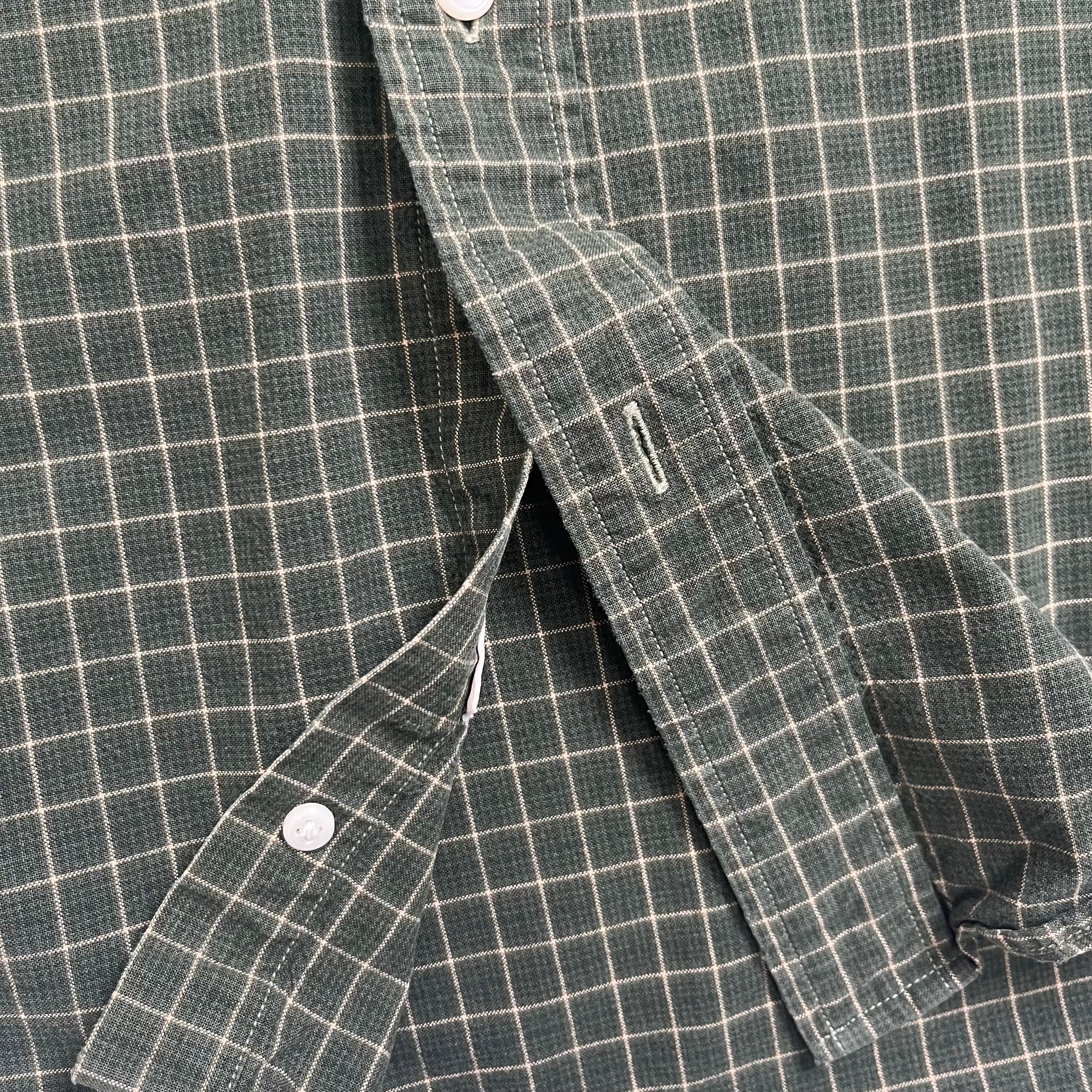Vintage Emporio Armani Plaid Button Up Shirt M