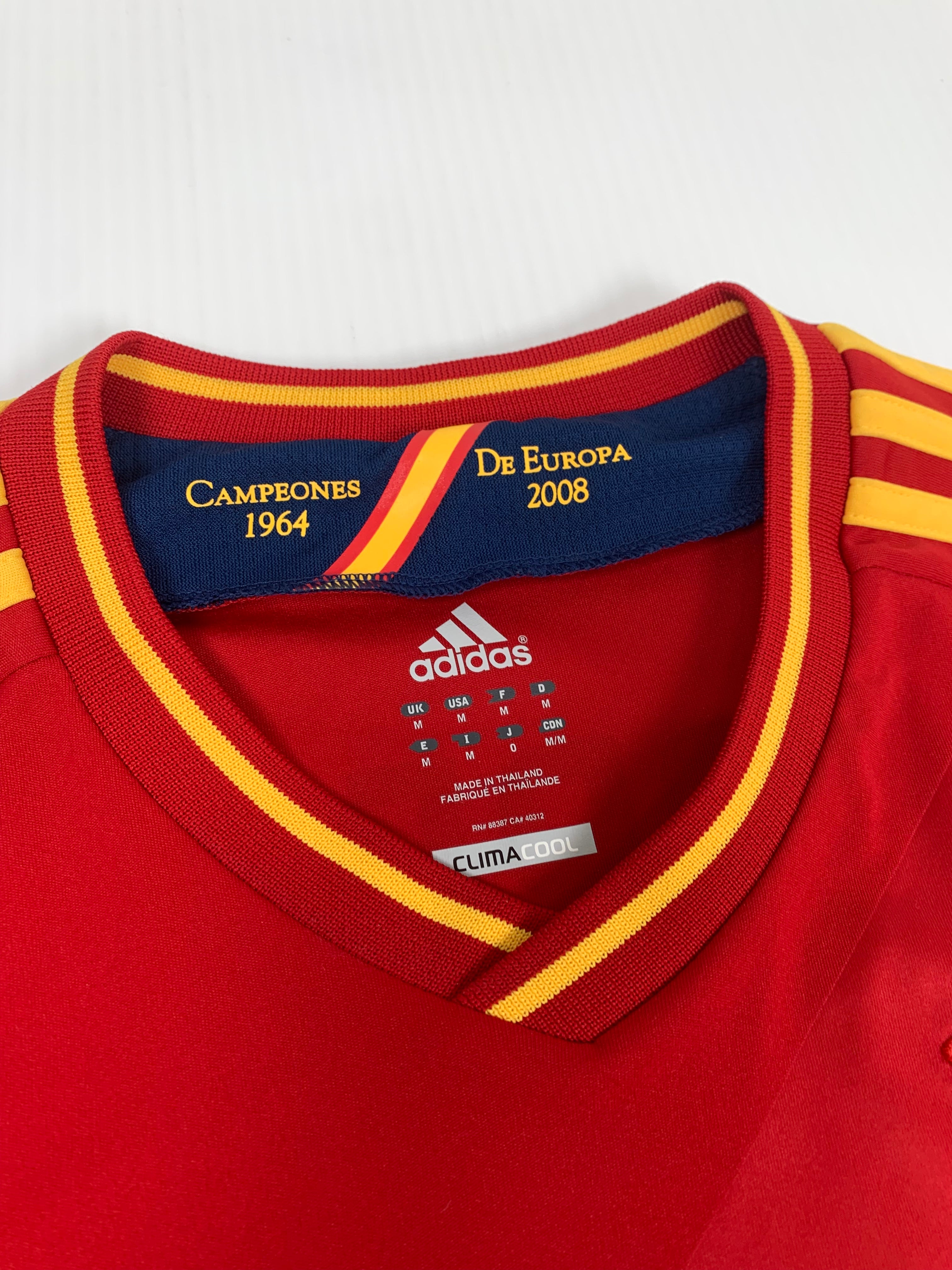 2012 Adidas Spain Fabregas #10 Home Kit M