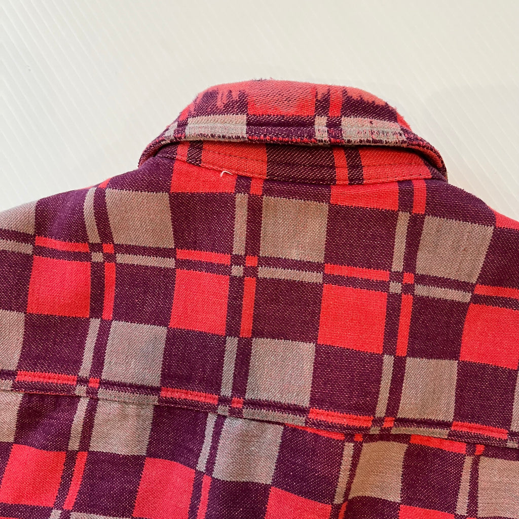 Vintage Champion Mackinaw Plaid Flannel Shirt L
