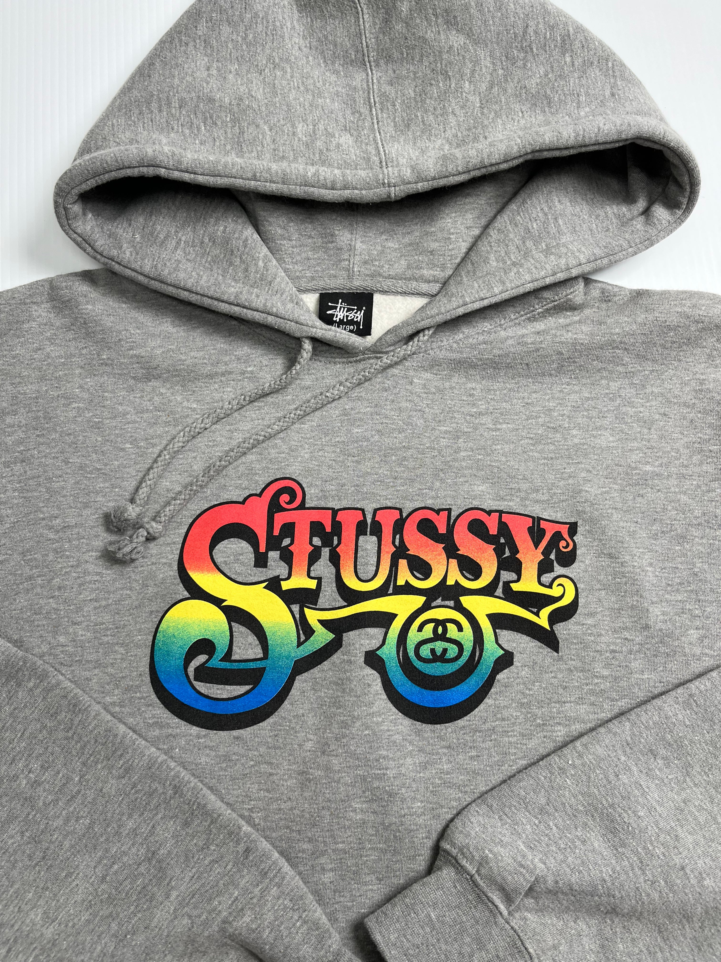Stussy Gradient Spellout Hoodie L