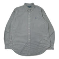 Vintage Ralph Lauren Classic Grid Pattern Button Up Shirt L