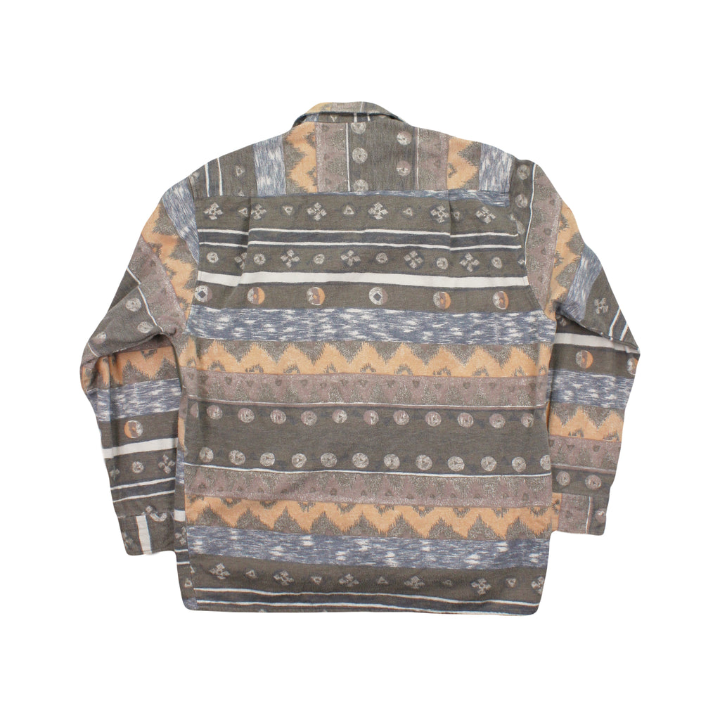 Vintage Falls Creek Pattern Button Up Shirt M