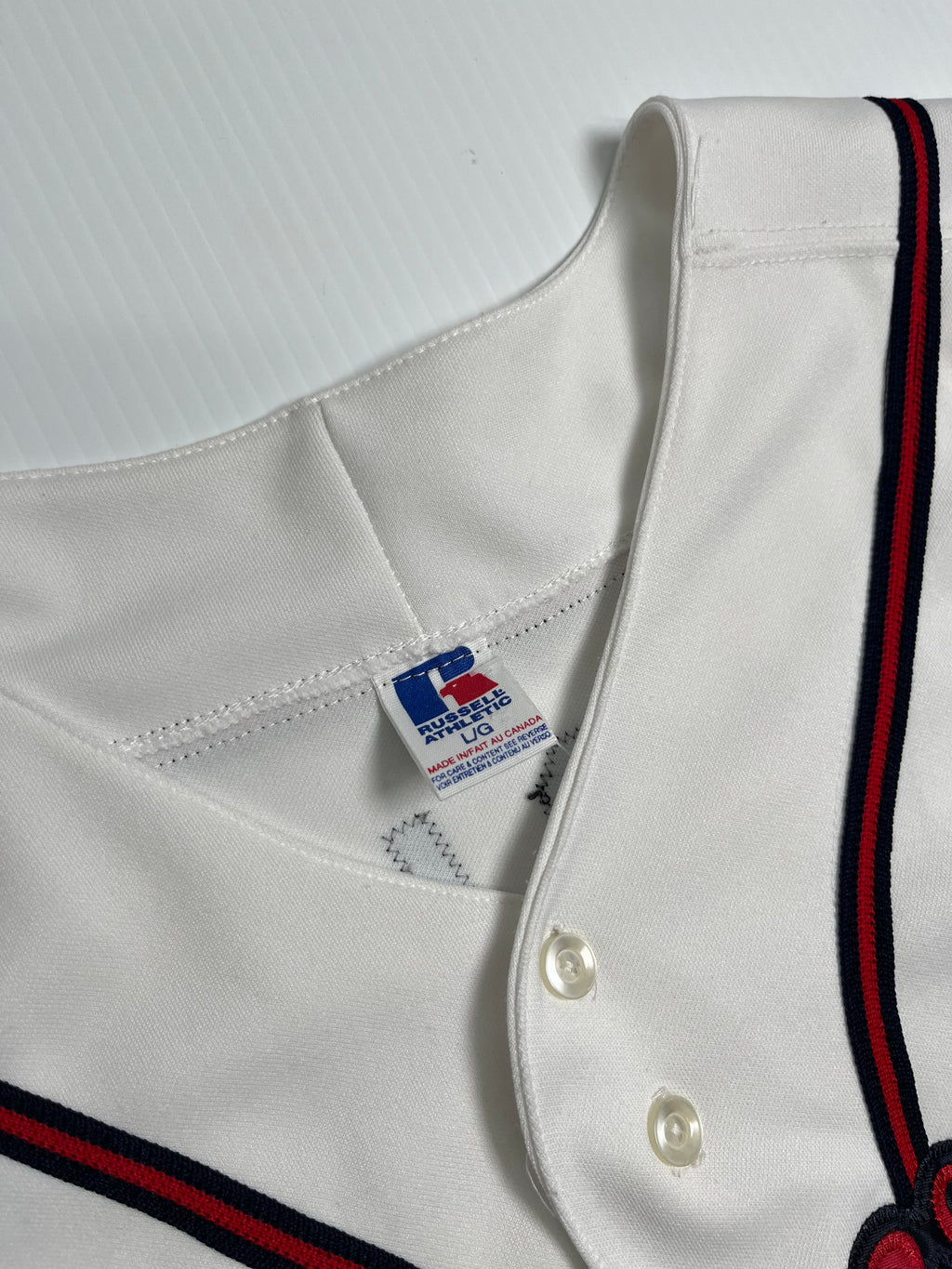 Vintage Russell Athletic Smoltz Baseball Jersey L