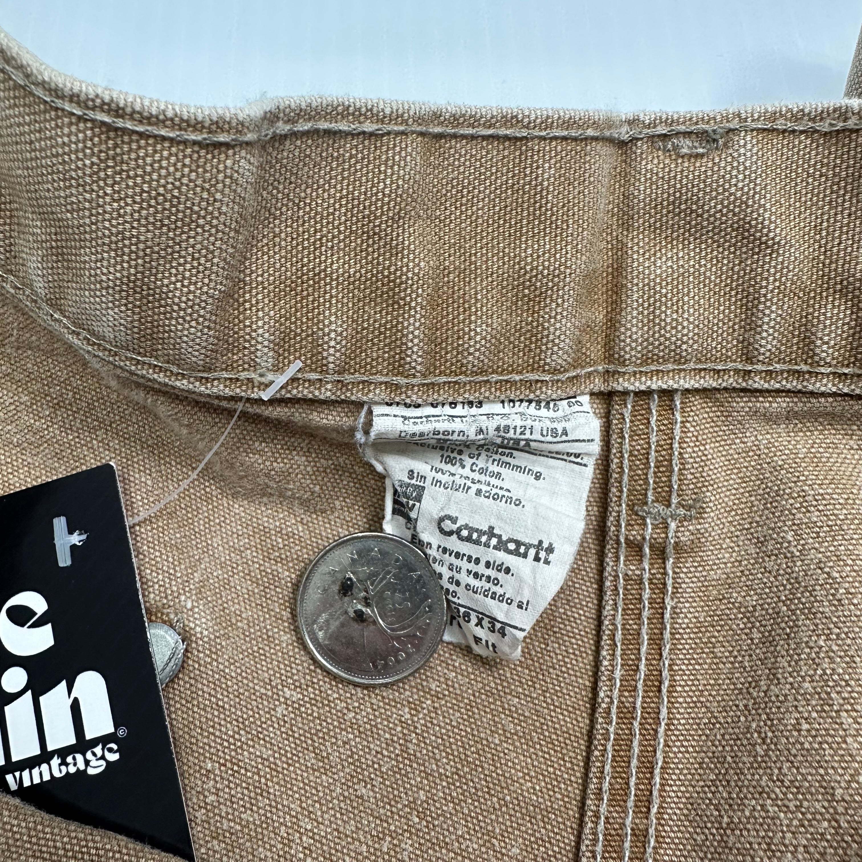 Vintage Carhartt Faded Double Knee Denim 36